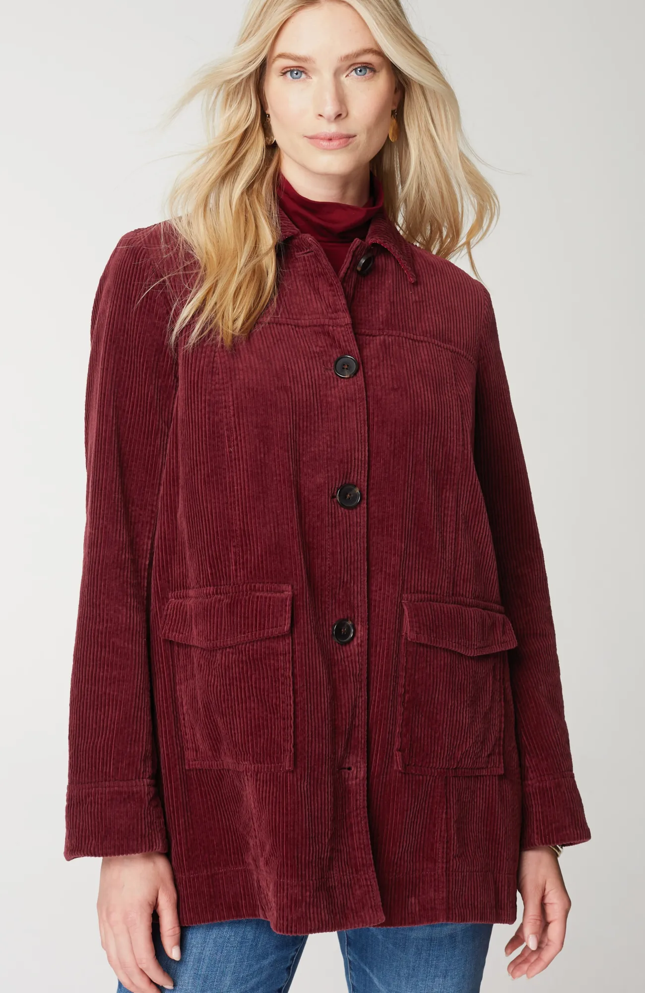 J.Jill Tumbled-Cord Coat Flash Sale