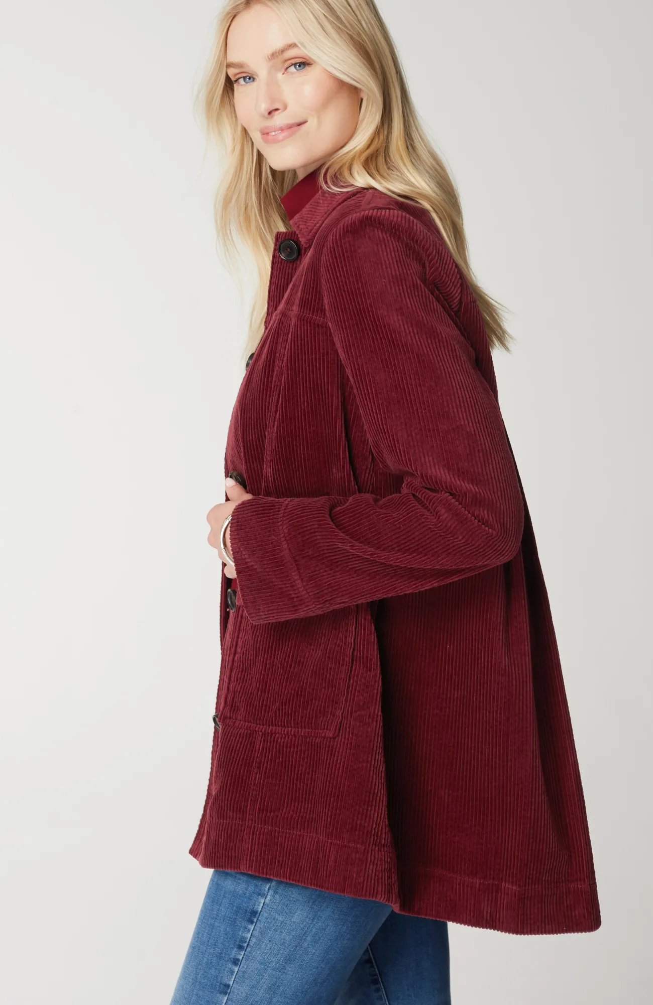 J.Jill Tumbled-Cord Coat Flash Sale