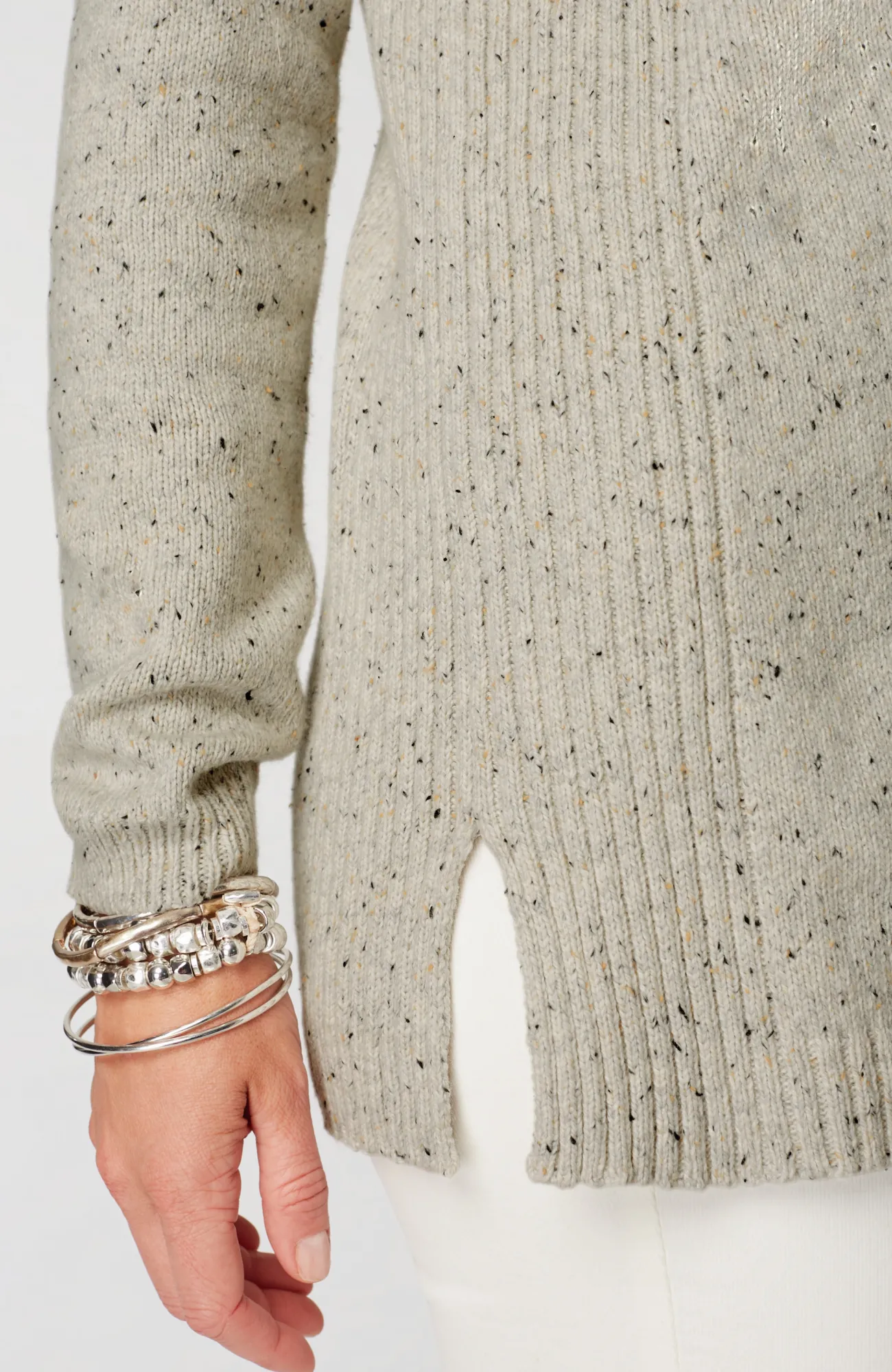 J.Jill Tweeded-Cotton Sweater Tunic Best Sale
