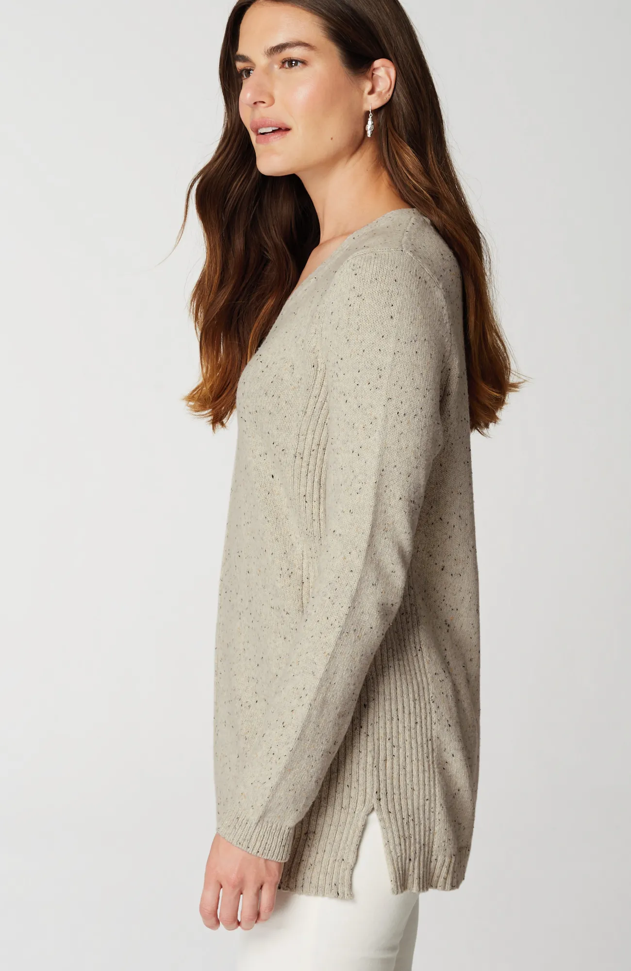 J.Jill Tweeded-Cotton Sweater Tunic Best Sale