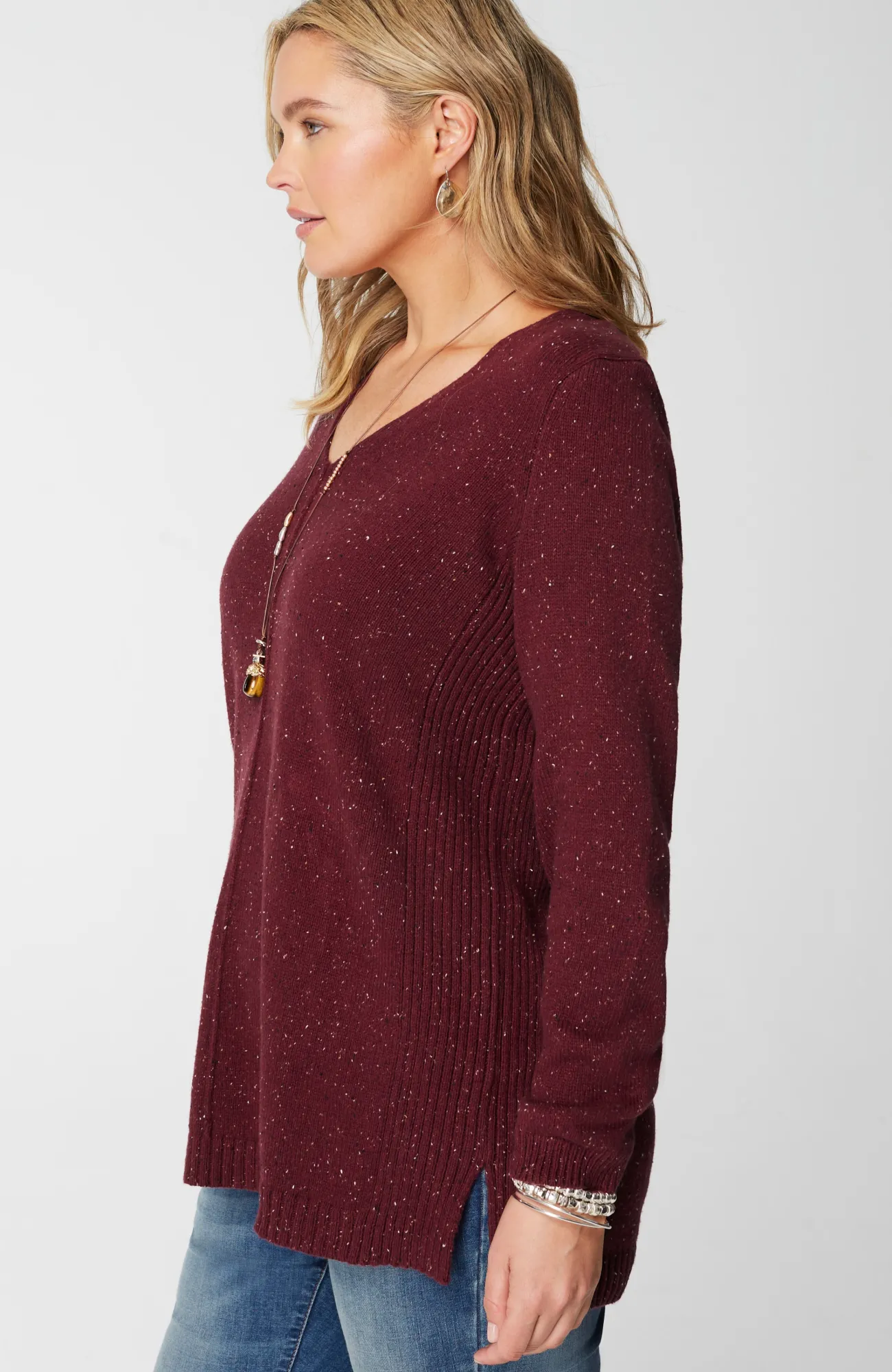 J.Jill Tweeded-Cotton Sweater Tunic Best Sale