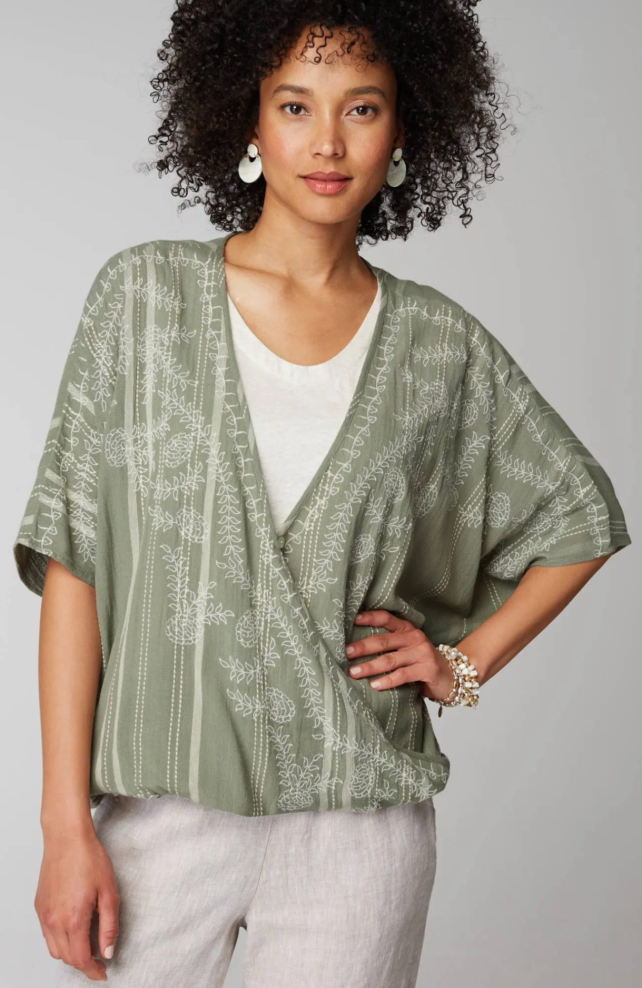 J.Jill Twisted-Front Poncho Clearance