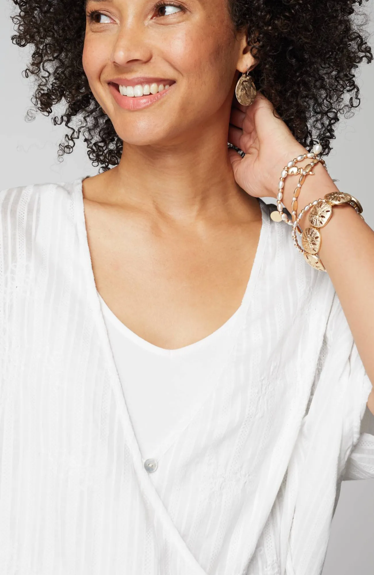 J.Jill Twisted-Front Poncho Clearance