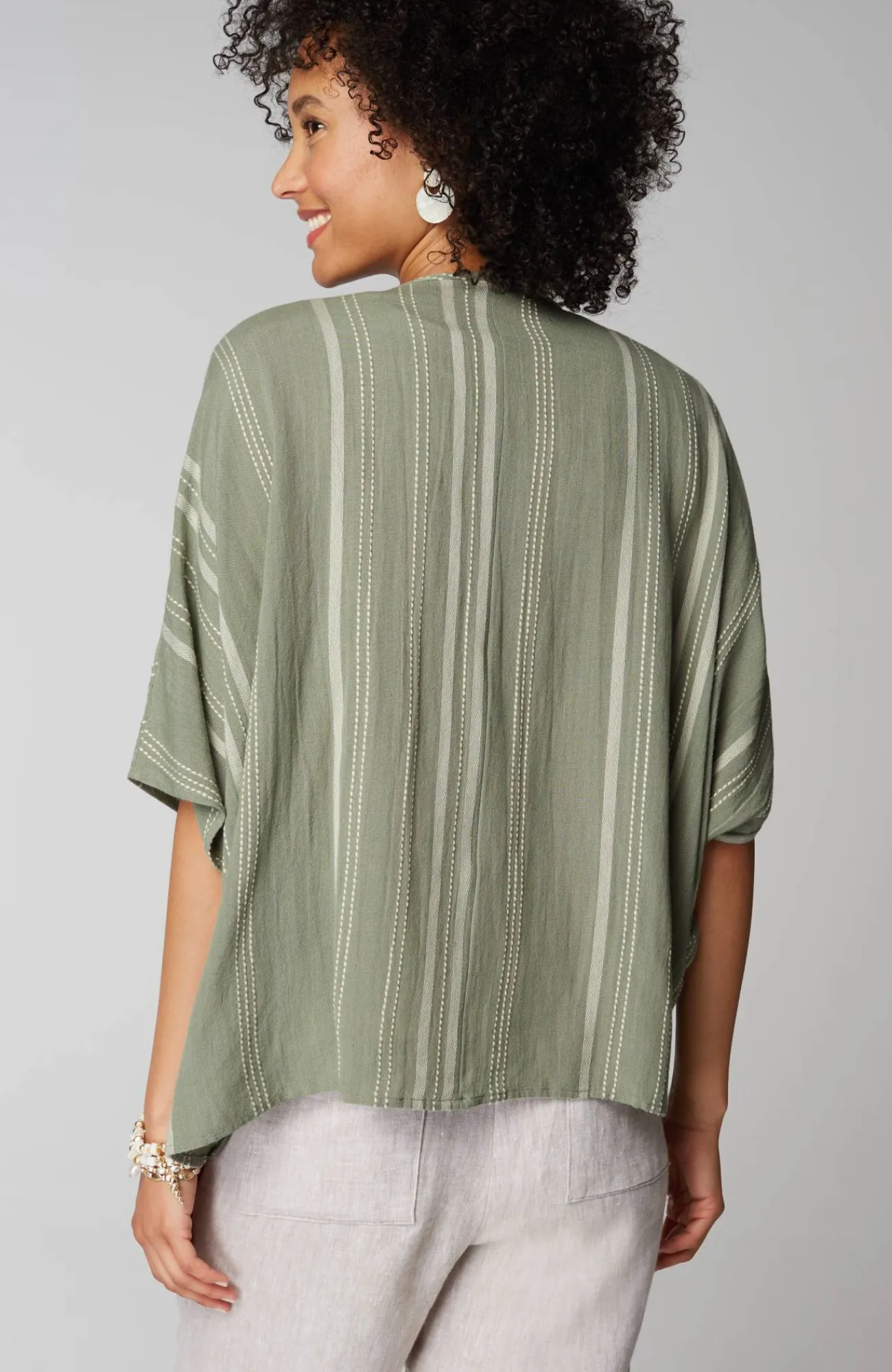 J.Jill Twisted-Front Poncho Clearance