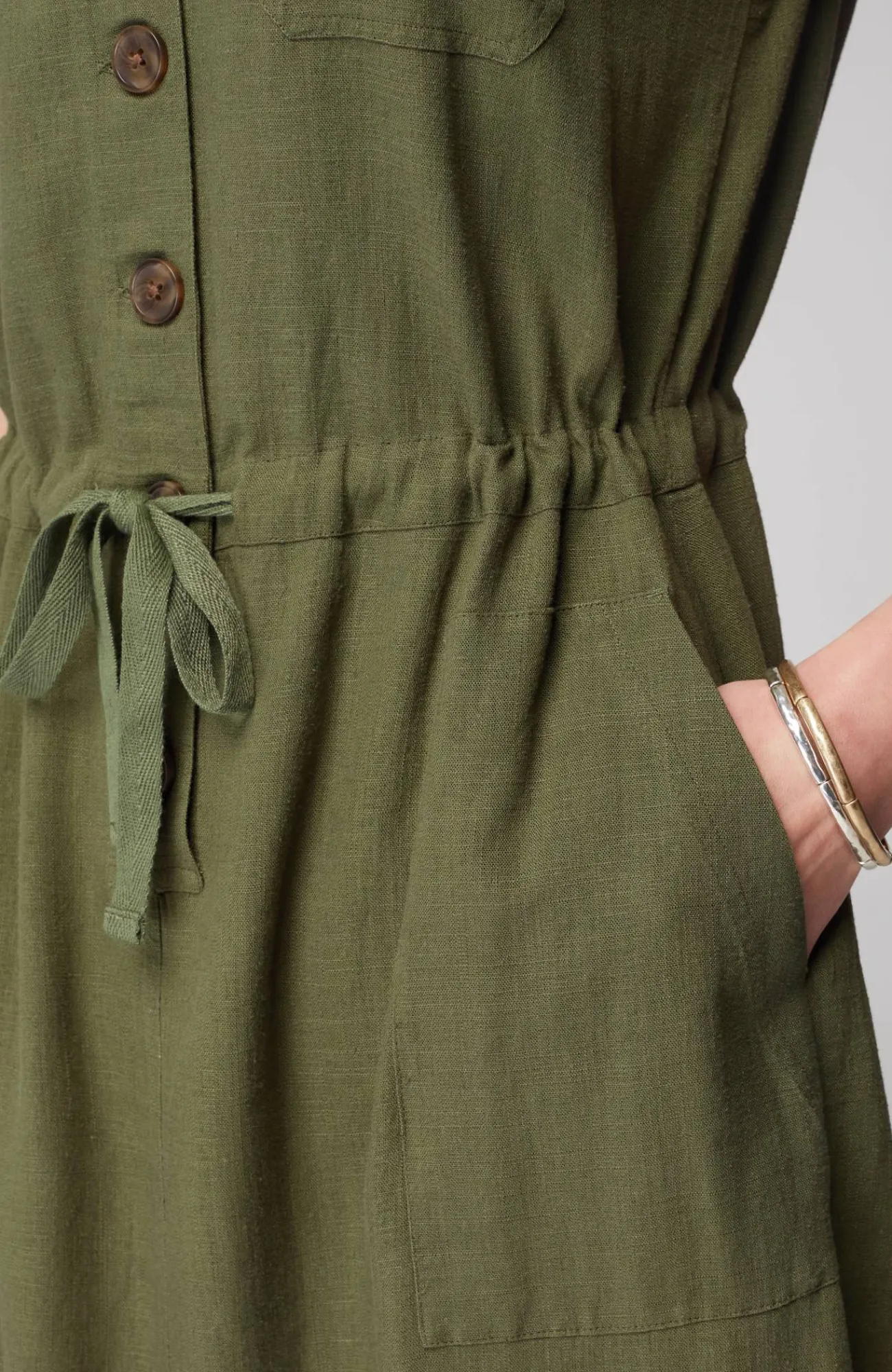 J.Jill Utility Shirtdress Pesto Best Sale