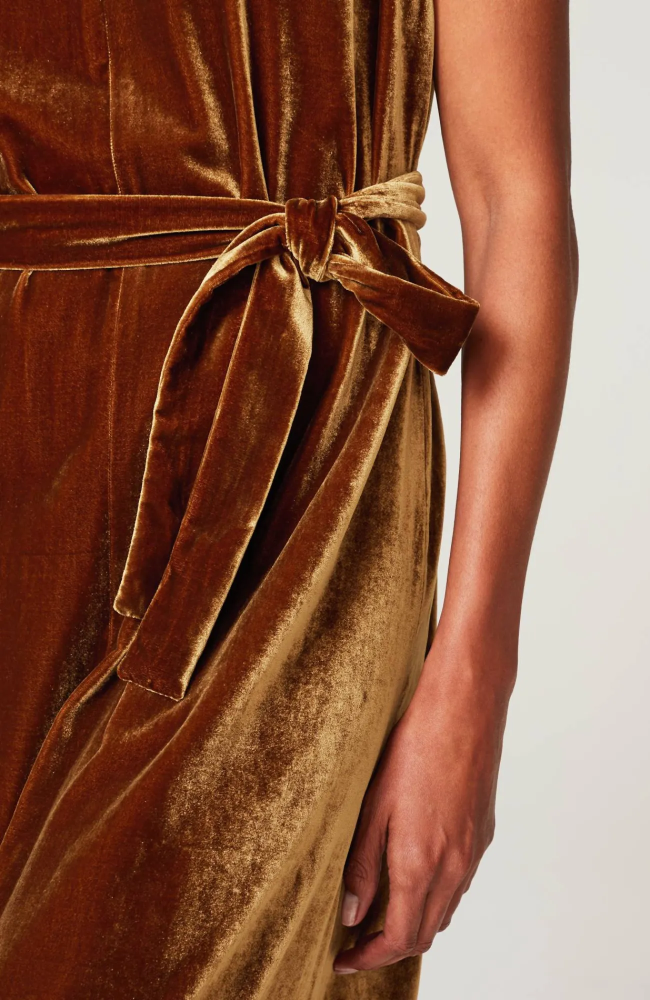 J.Jill Velvet Maxi Dress Whiskey Barrel Best Sale