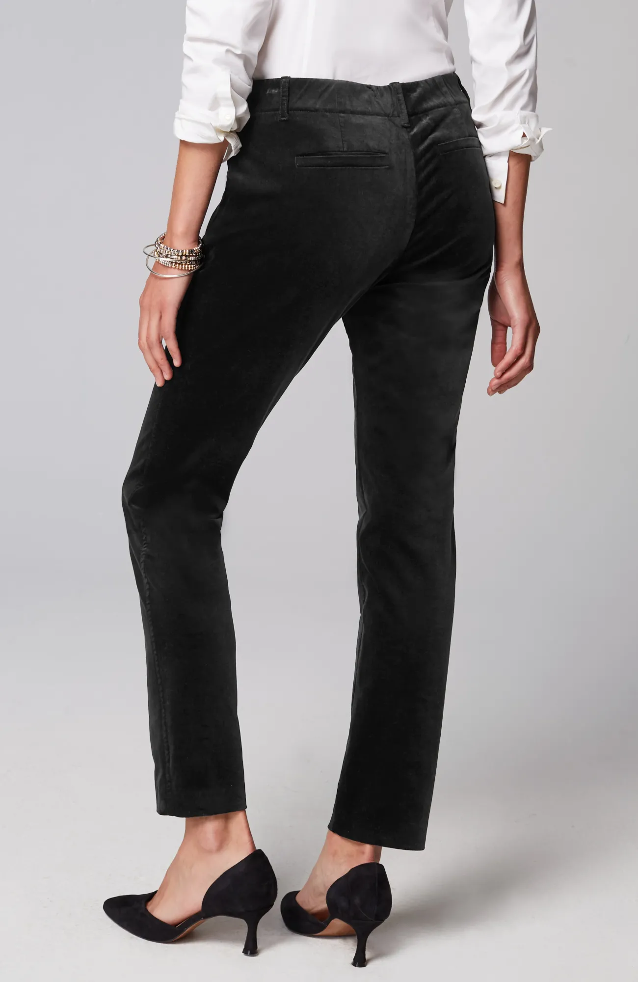 J.Jill Velveteen-Stretch Slim-Leg Pants Best