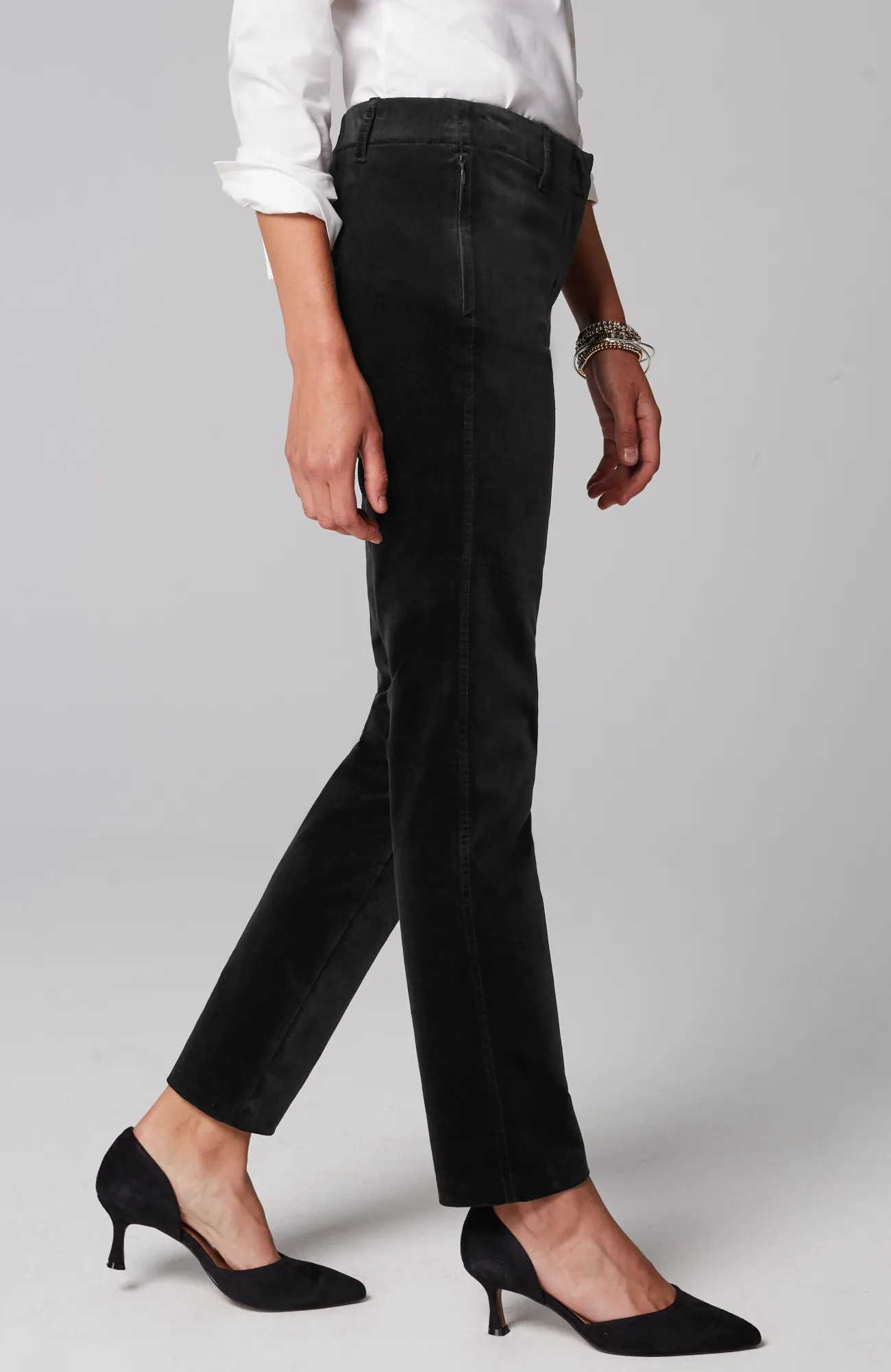 J.Jill Velveteen-Stretch Slim-Leg Pants Best