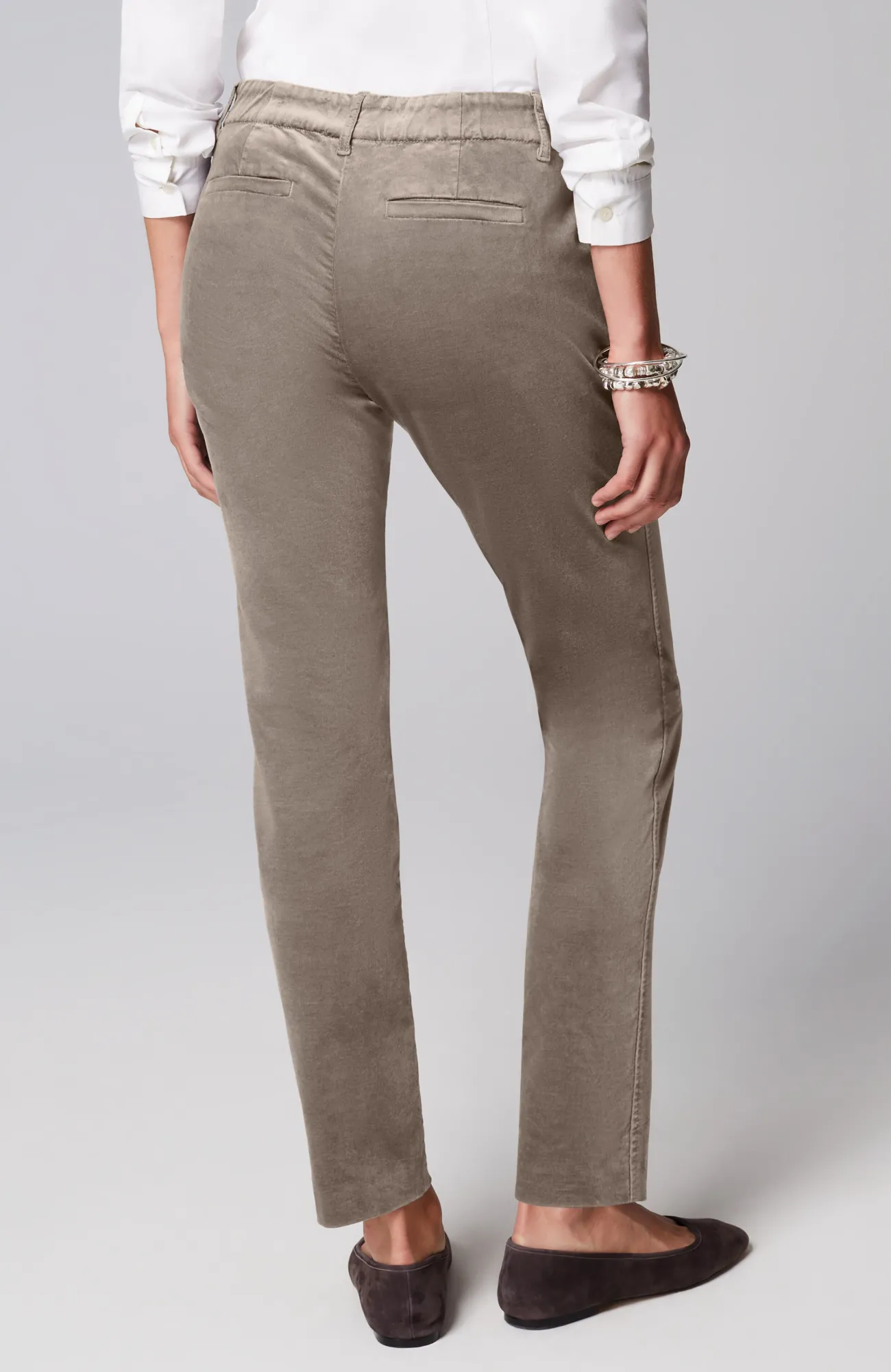 J.Jill Velveteen-Stretch Slim-Leg Pants Best