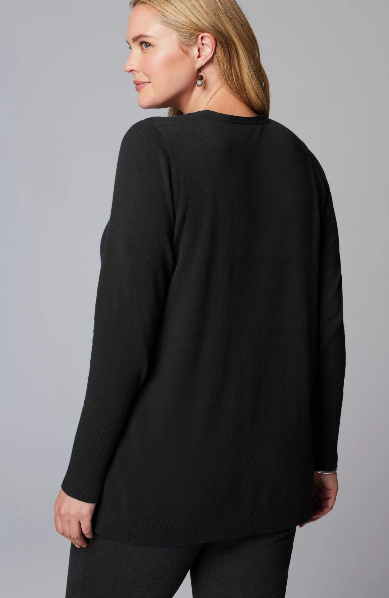 J.Jill V-Neck Sweater Tunic Tamarind Heather Discount