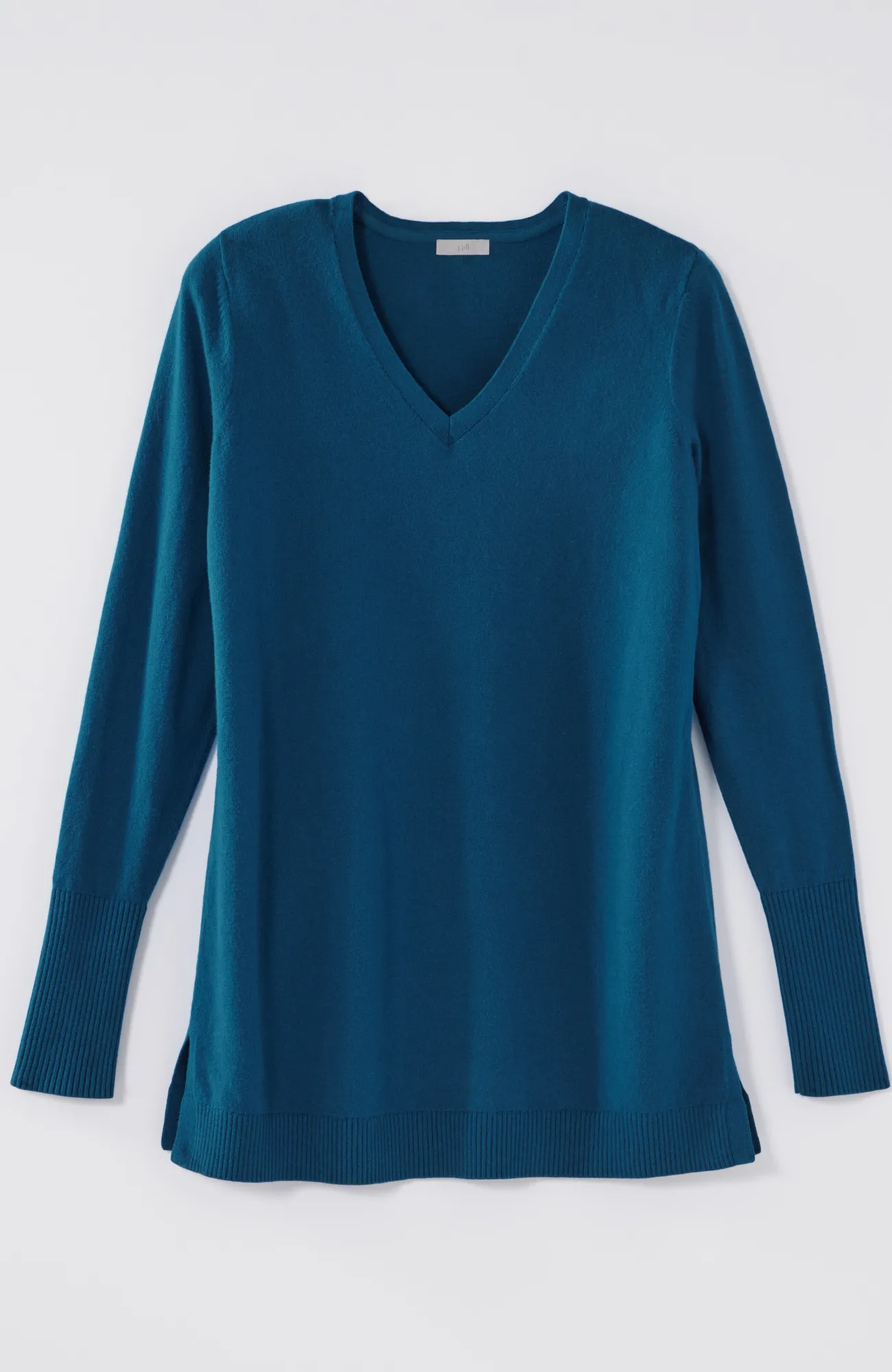 J.Jill V-Neck Sweater Tunic Tamarind Heather Discount