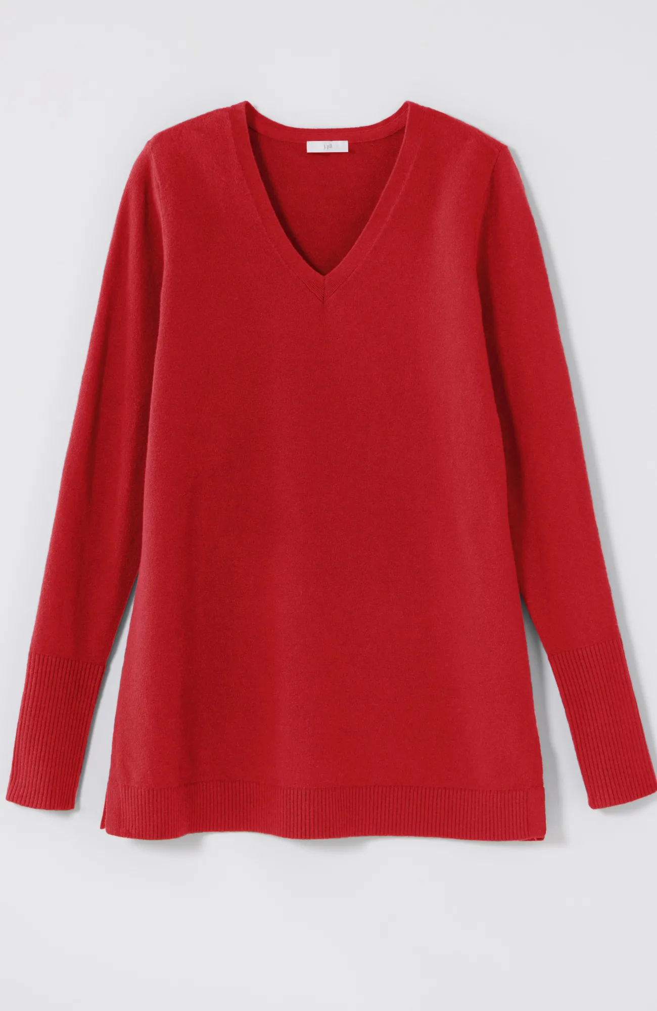 J.Jill V-Neck Sweater Tunic Tamarind Heather Discount