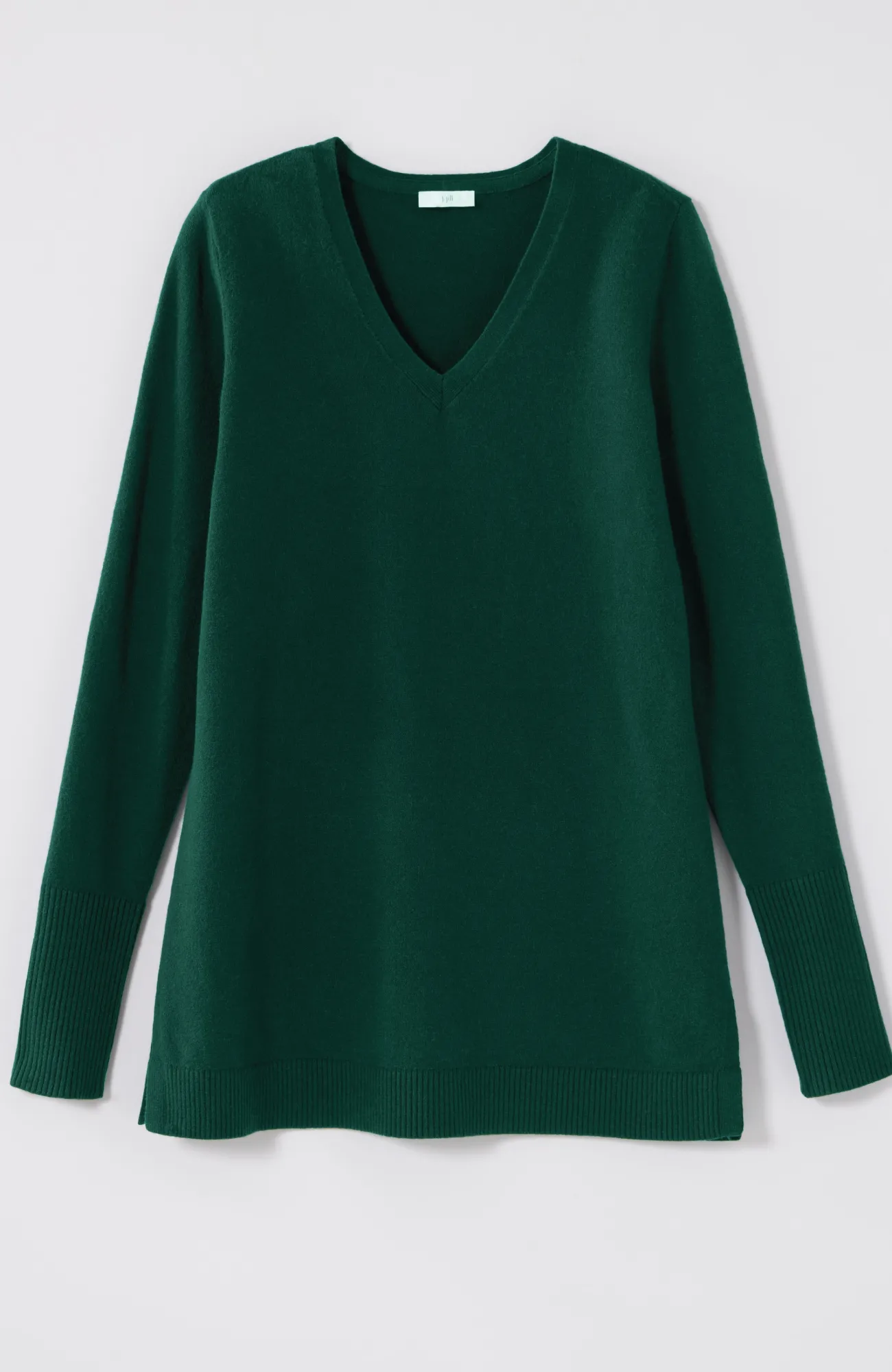 J.Jill V-Neck Sweater Tunic Tamarind Heather Discount