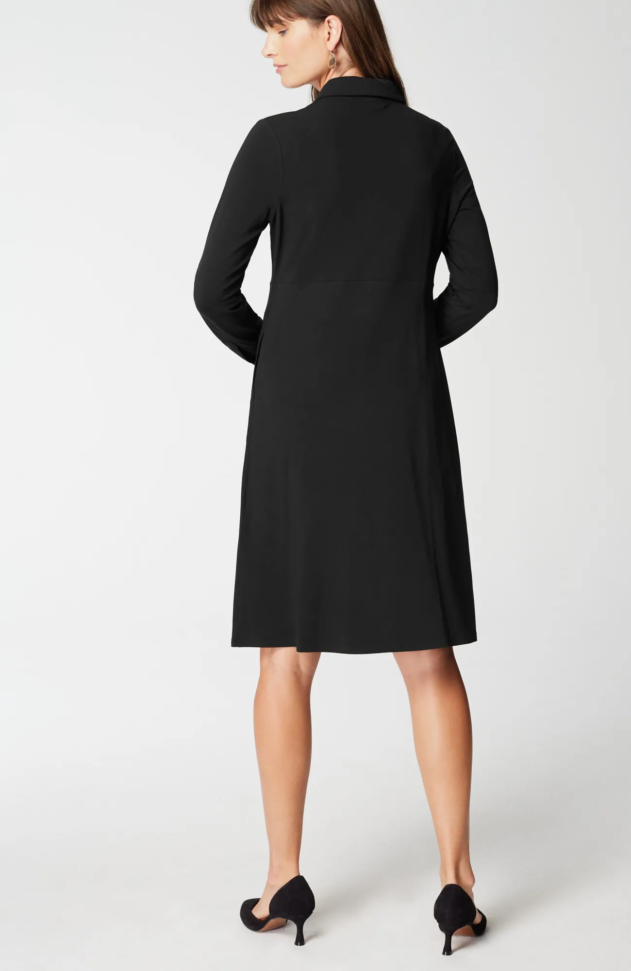 J.Jill Wearever A-Line Shirtdress Black Outlet