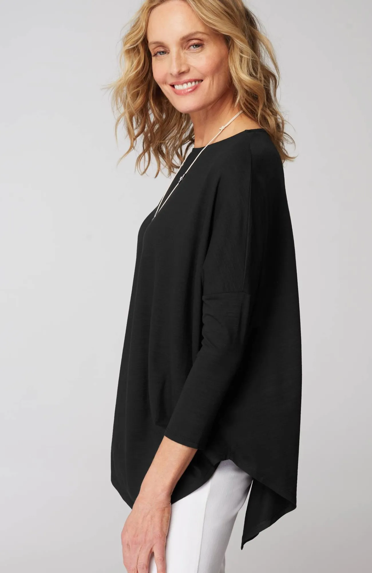 J.Jill Wearever Asymmetric Slub-Knit Top Online
