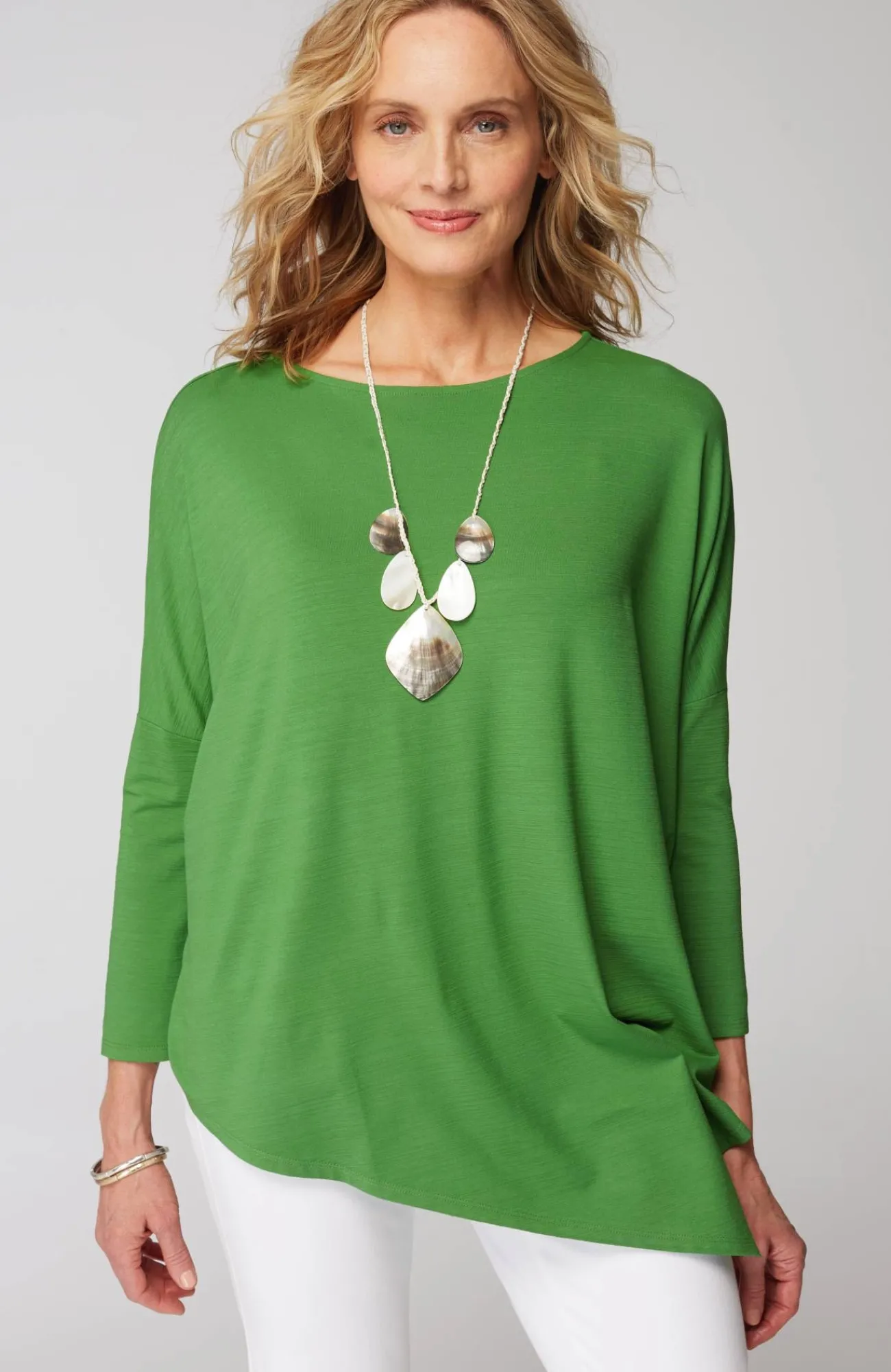 J.Jill Wearever Asymmetric Slub-Knit Top Online