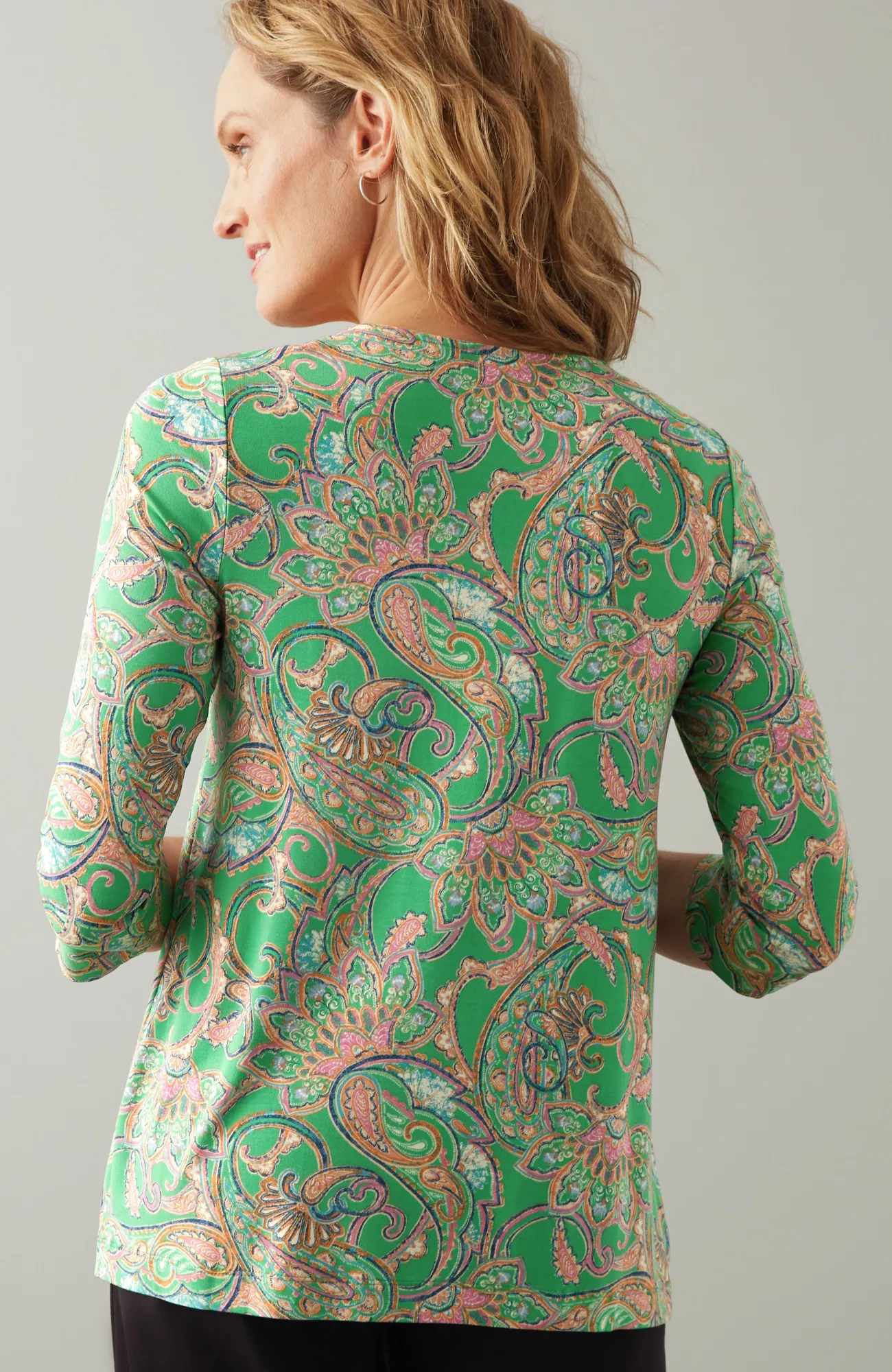 J.Jill Wearever Ballet-Sleeve Crew-Neck Top Shop
