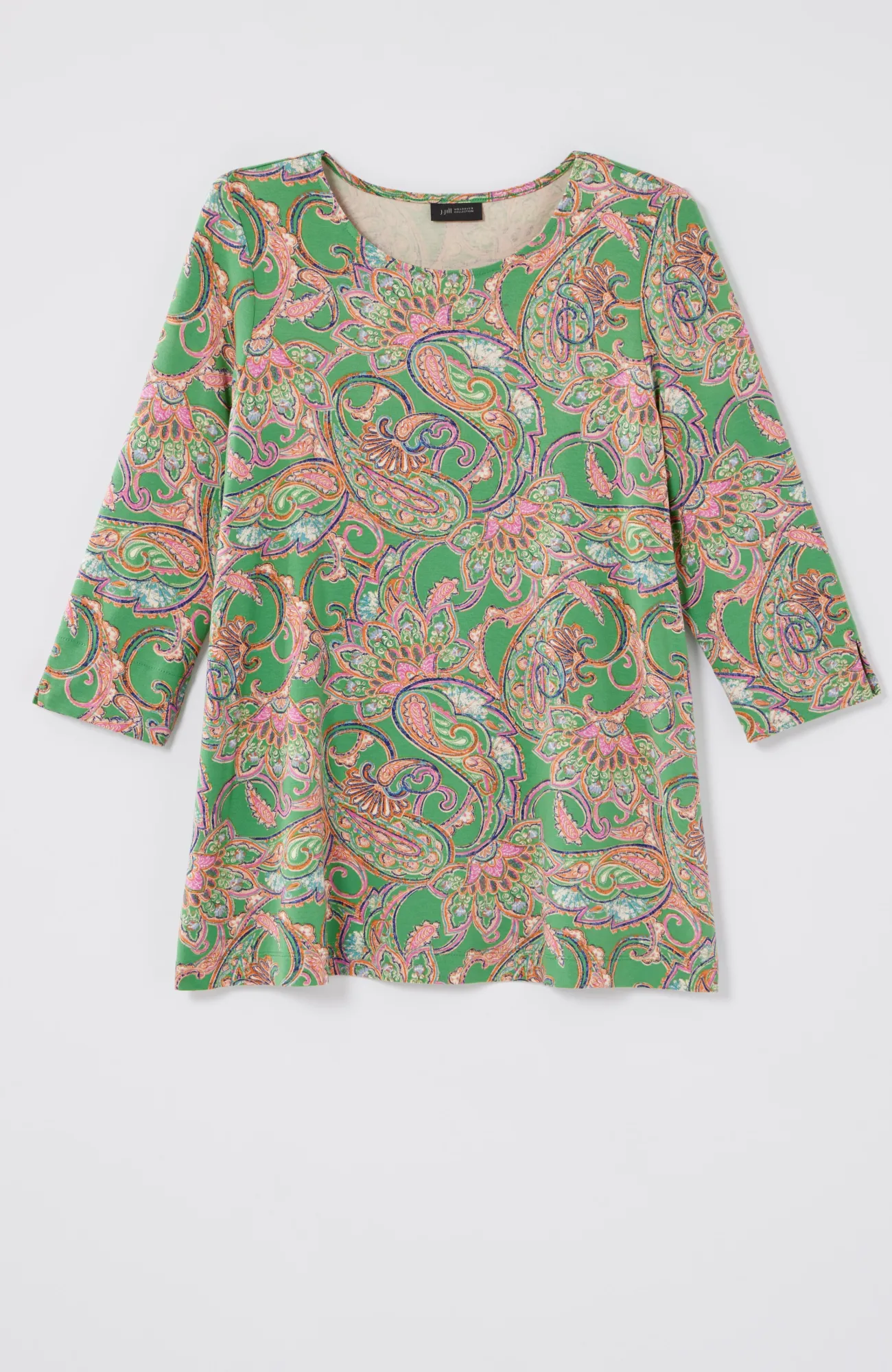J.Jill Wearever Ballet-Sleeve Crew-Neck Top Shop