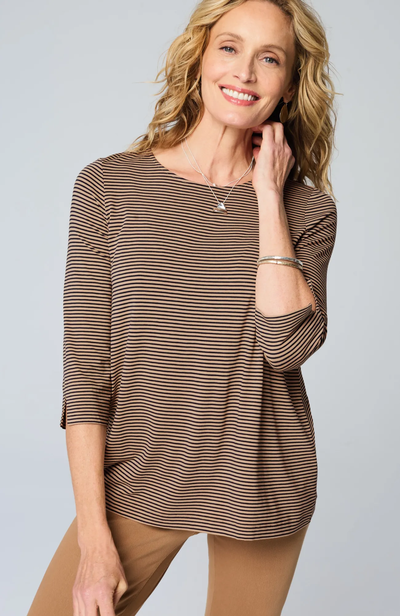 J.Jill Wearever Ballet-Sleeve Crew-Neck Top Discount