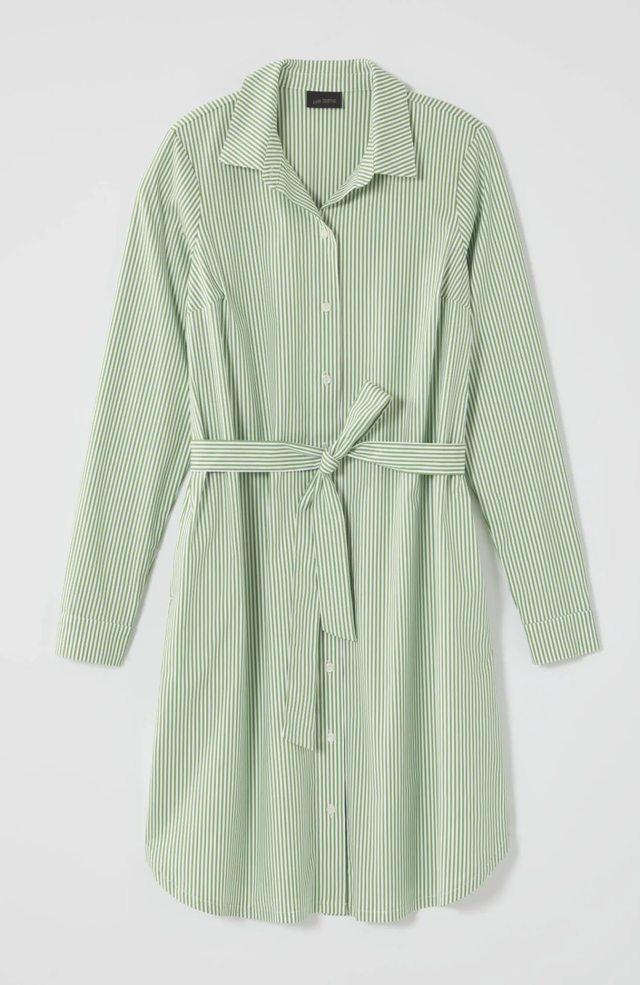 J.Jill Wearever Belted Shirtdress Mojito/white Store