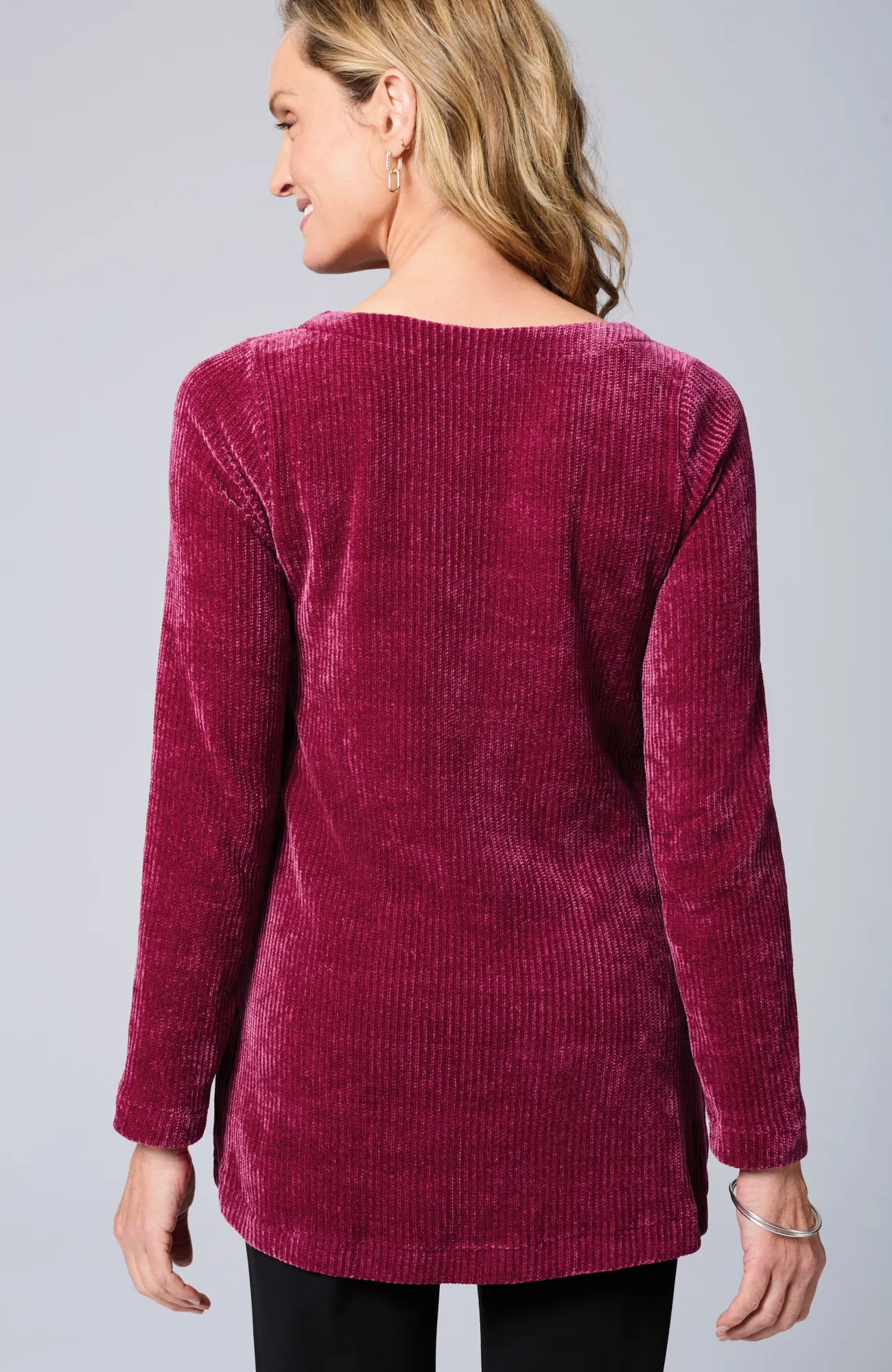 J.Jill Wearever Boat-Neck Chenille Tunic Best
