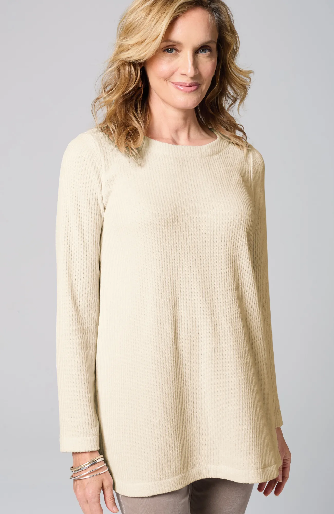 J.Jill Wearever Boat-Neck Chenille Tunic Best