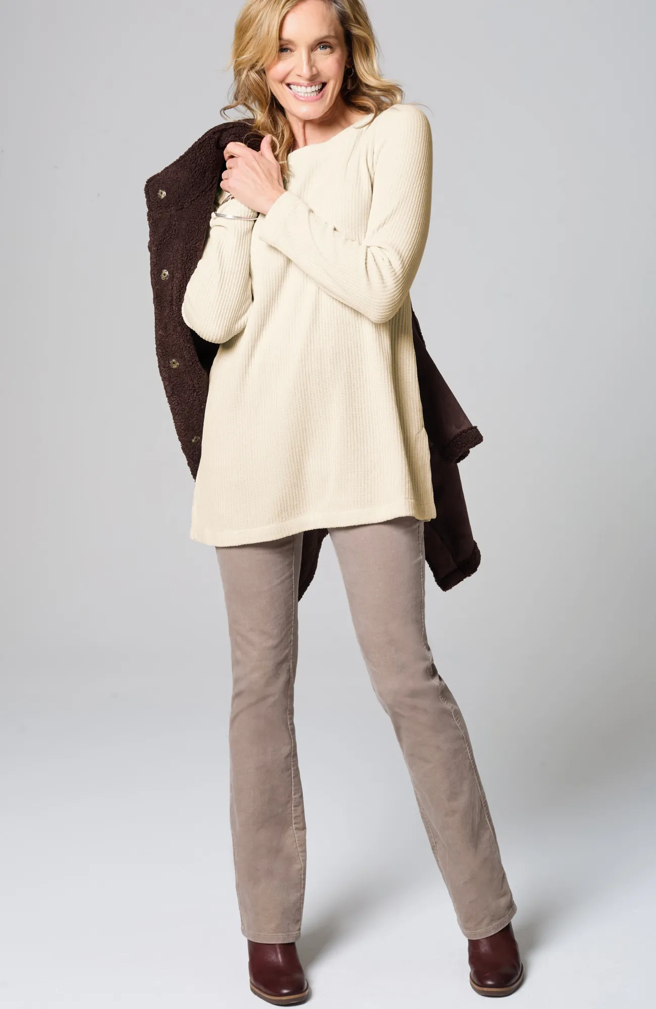 J.Jill Wearever Boat-Neck Chenille Tunic Best