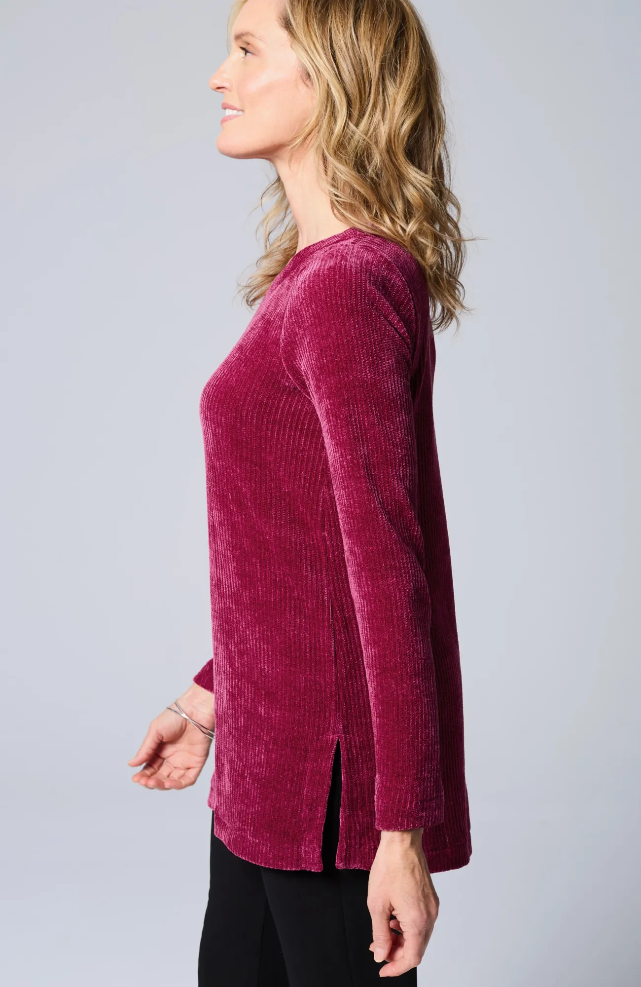 J.Jill Wearever Boat-Neck Chenille Tunic Best