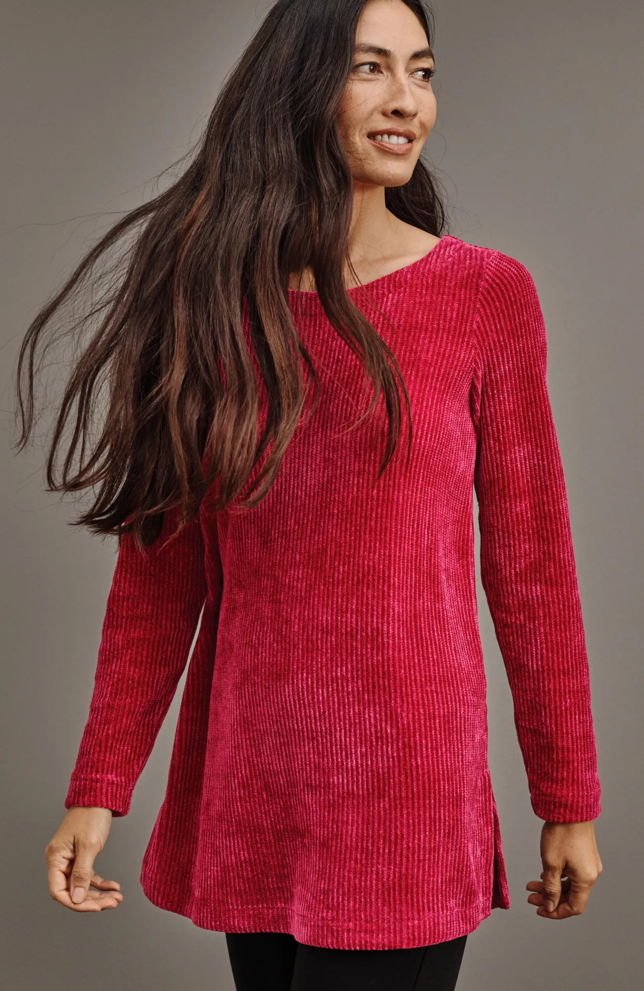 J.Jill Wearever Boat-Neck Chenille Tunic Best