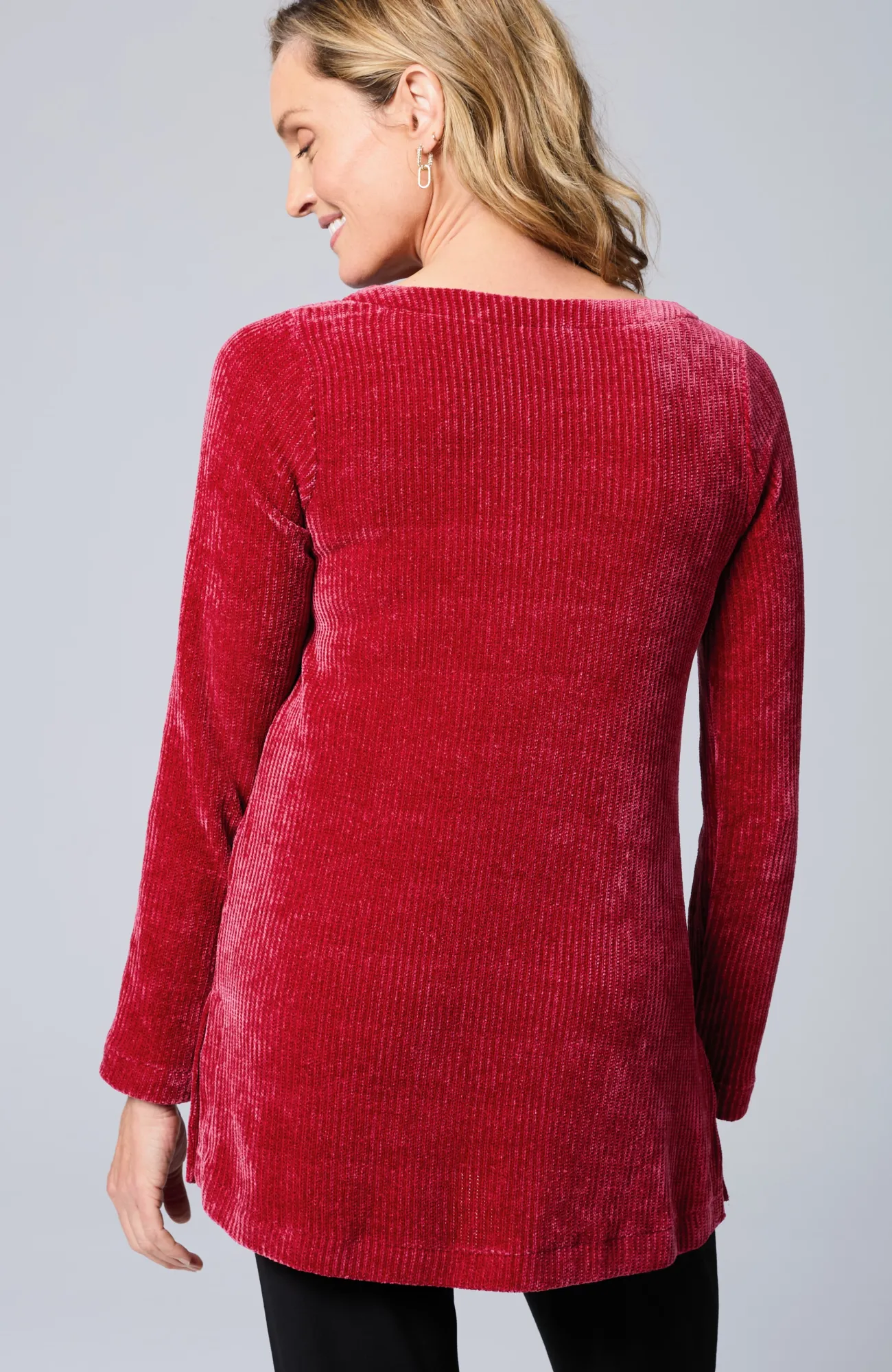 J.Jill Wearever Boat-Neck Chenille Tunic Best