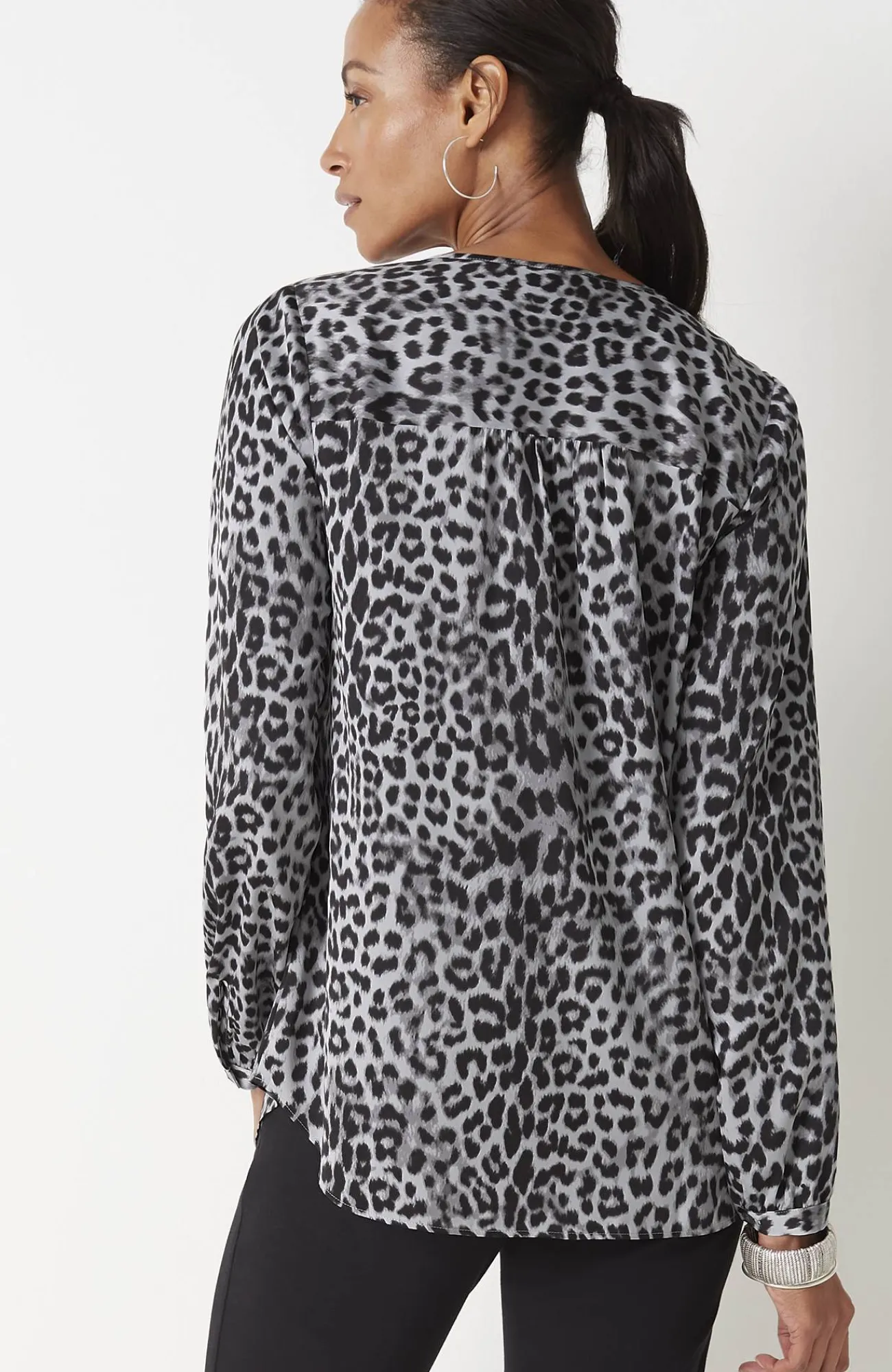 J.Jill Wearever Button-Front Blouse Best