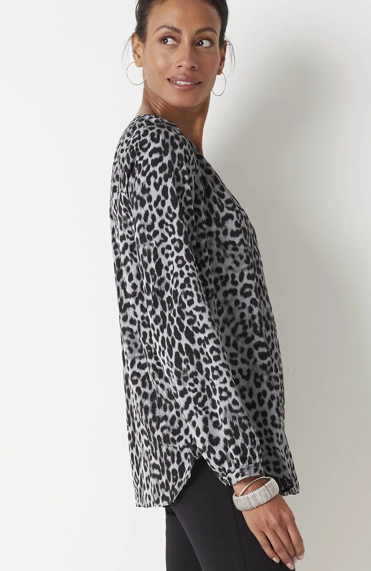 J.Jill Wearever Button-Front Blouse Best