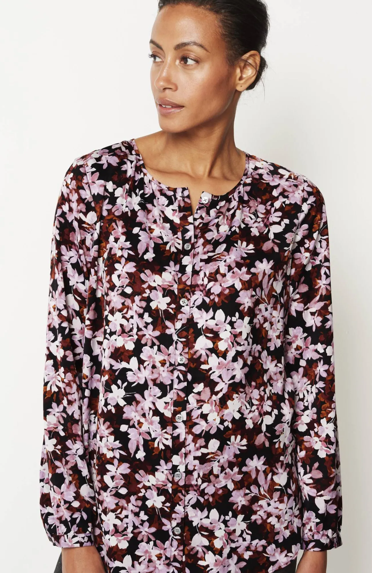 J.Jill Wearever Button-Front Blouse Best