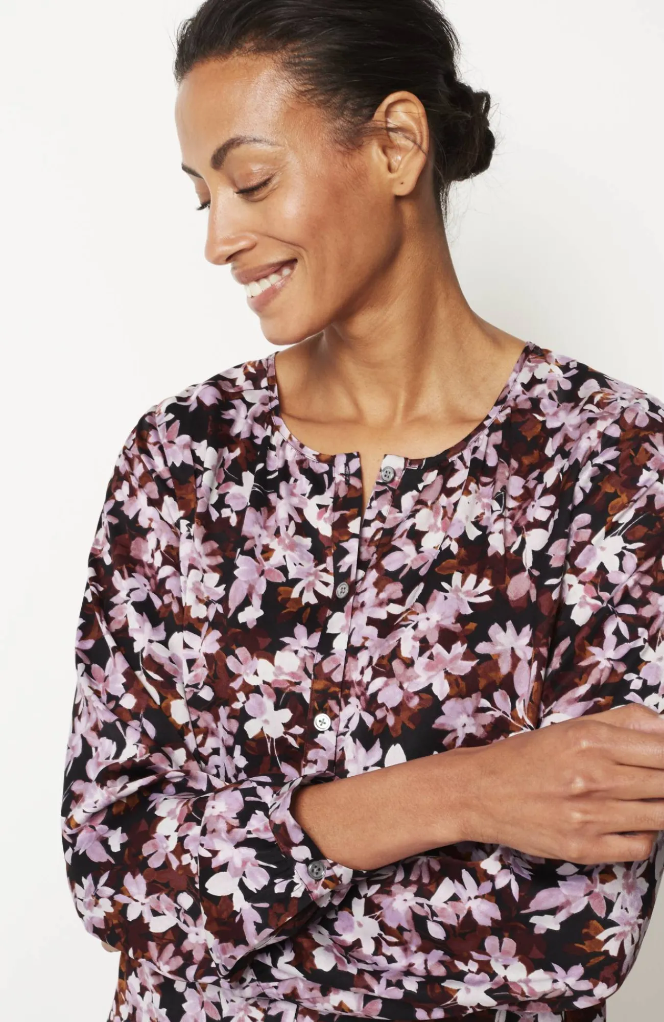 J.Jill Wearever Button-Front Blouse Best