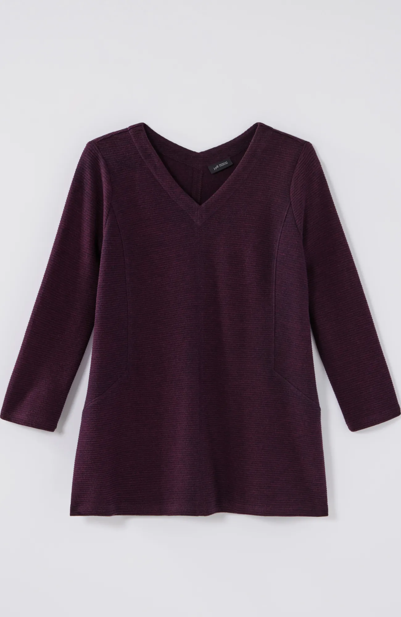 J.Jill Wearever Double V-Neck Ottoman Top Discount