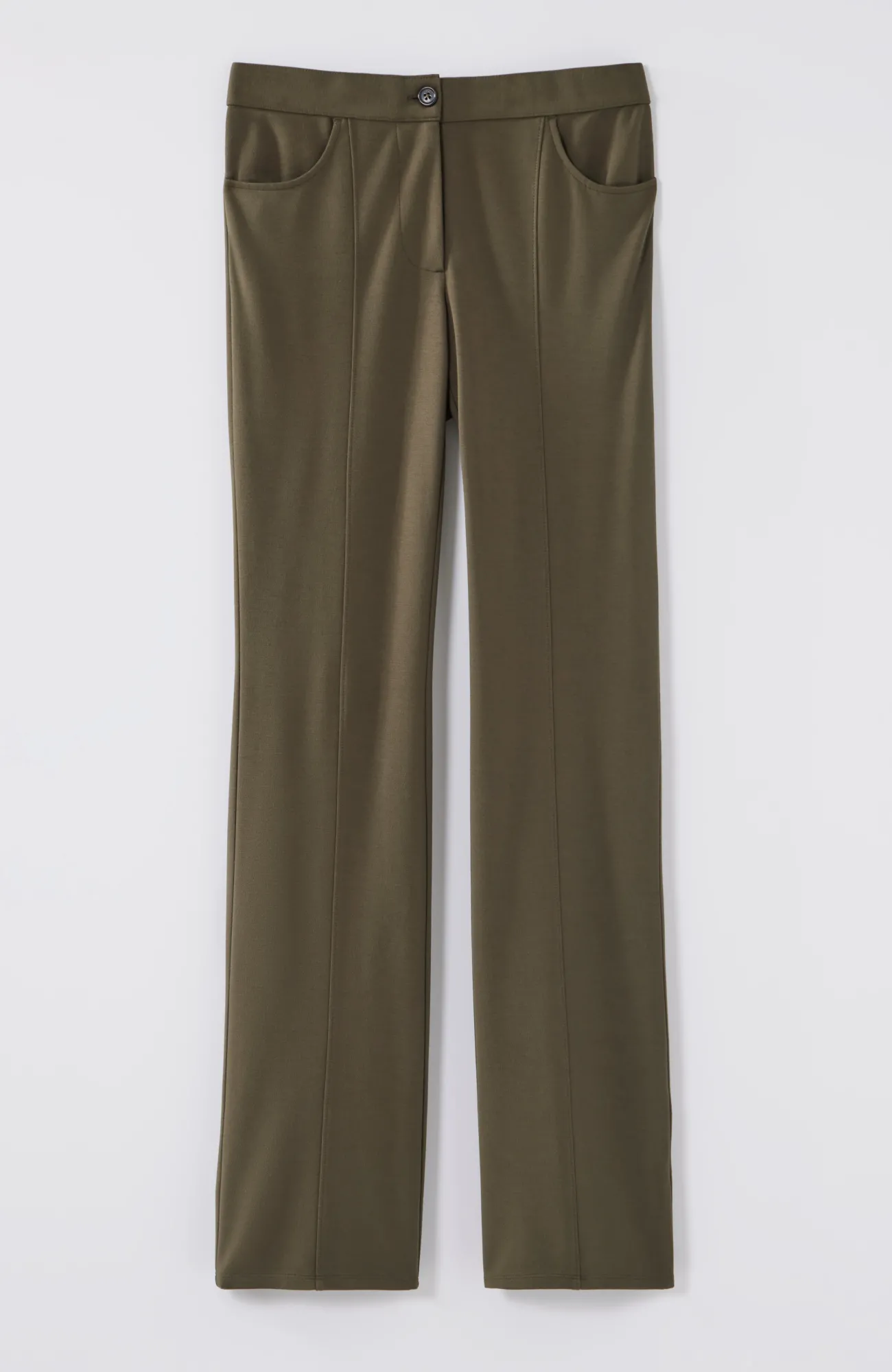 J.Jill Wearever Double-Face Jersey Boot-Cut Trousers Outlet
