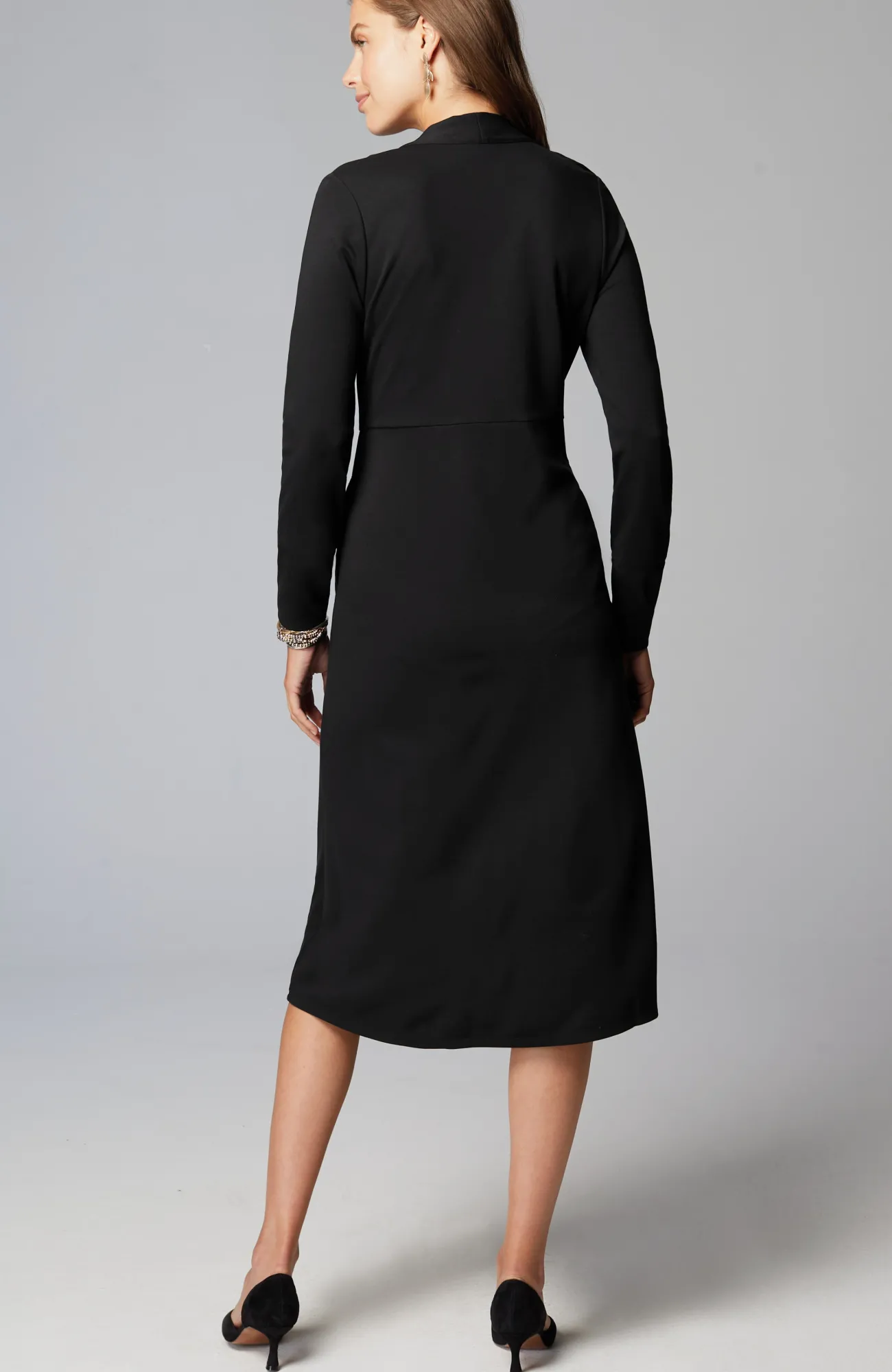 J.Jill Wearever Double-Face Jersey Fit-And-Flare Dress Cheap