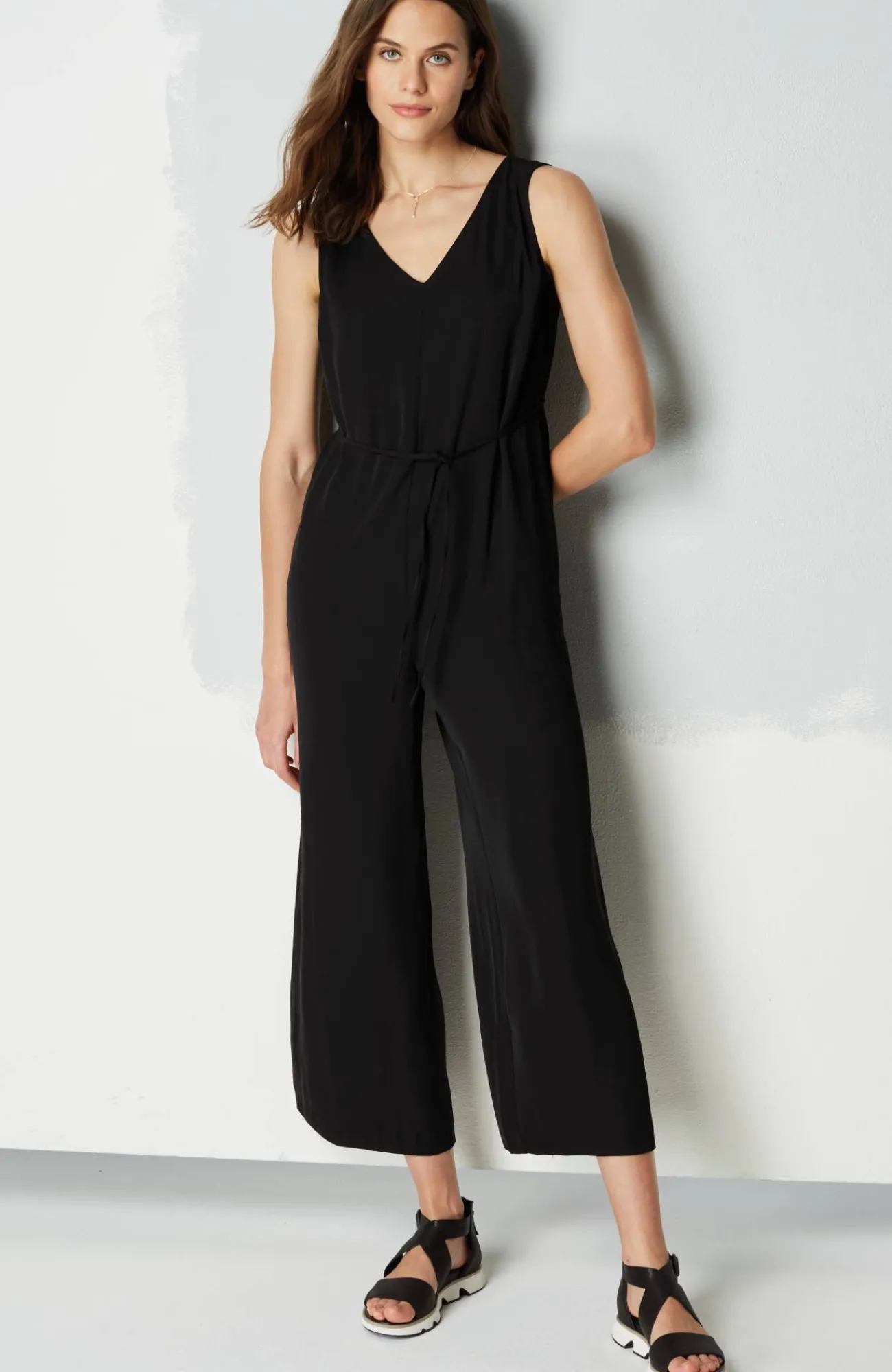 J.Jill Wearever Double-V-Neck Jumpsuit Discount