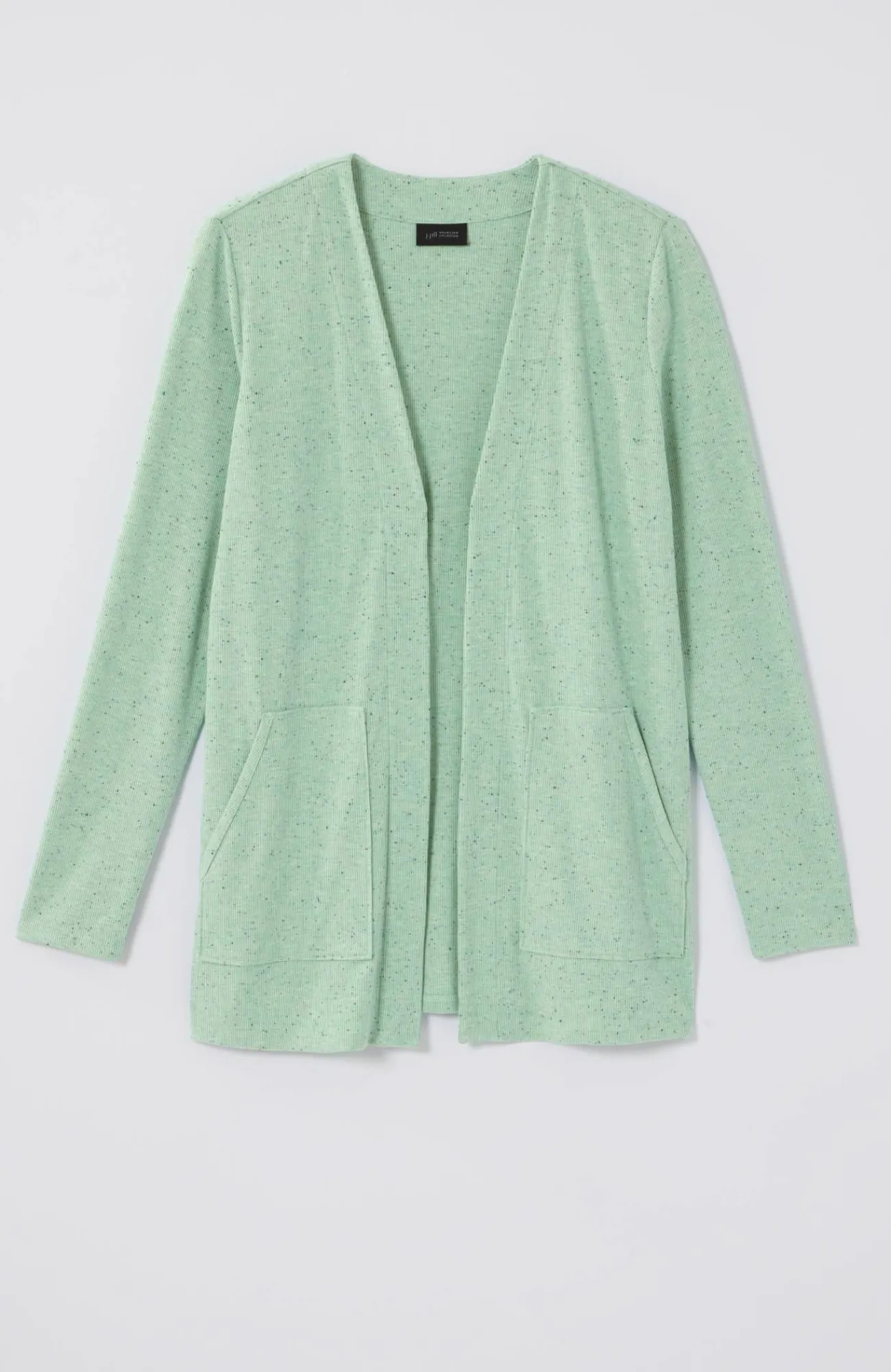 J.Jill Wearever Open-Front Marled Jacket Best