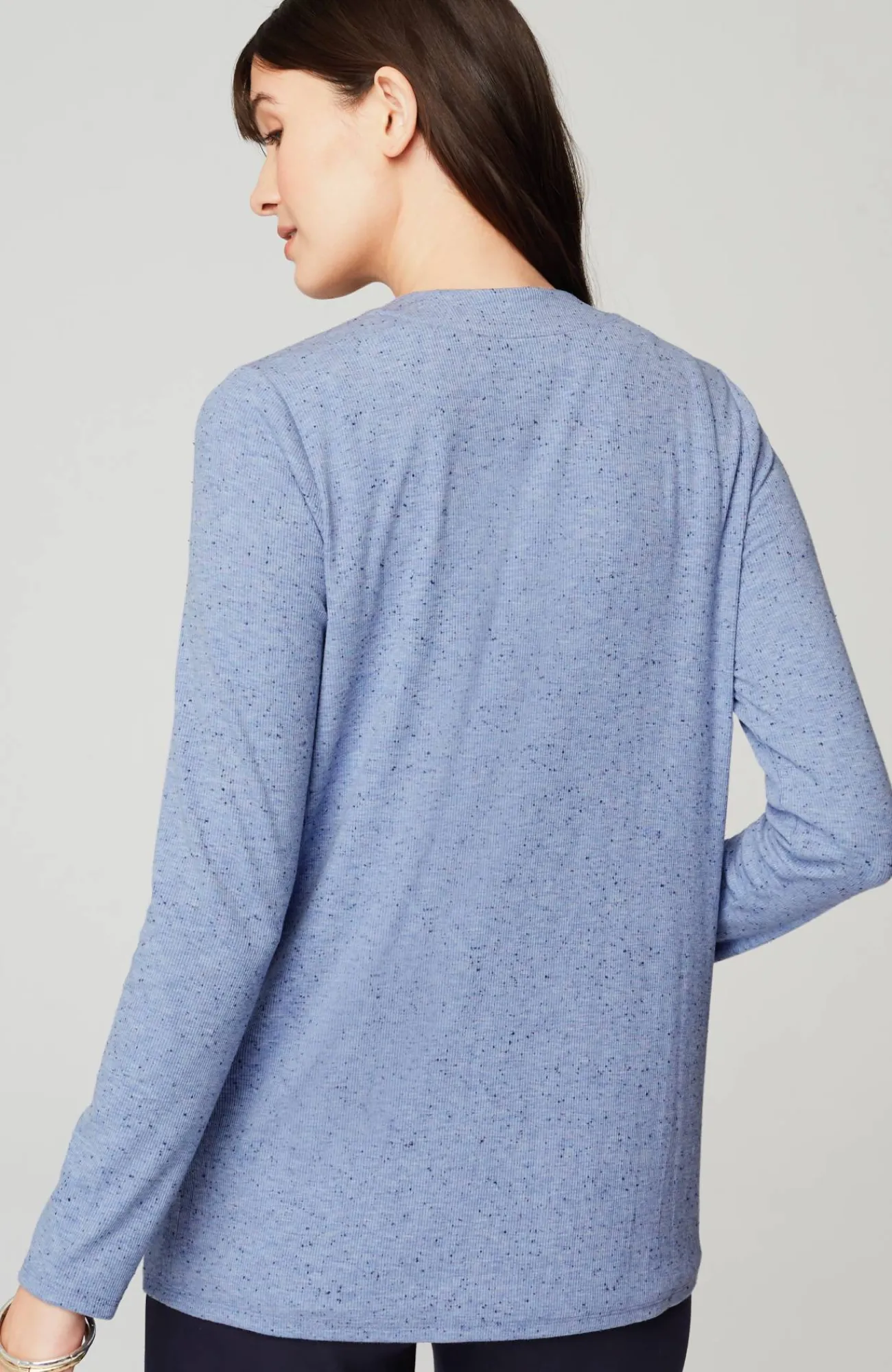 J.Jill Wearever Open-Front Marled Jacket Best