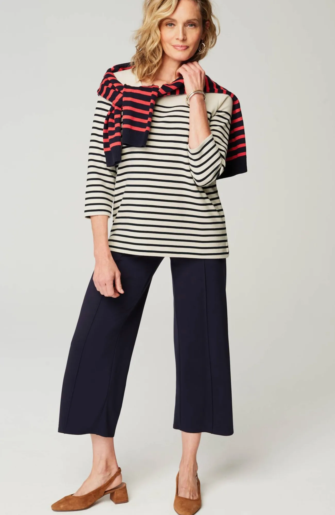 J.Jill Wearever Ottoman Square-Neck Top Best Sale