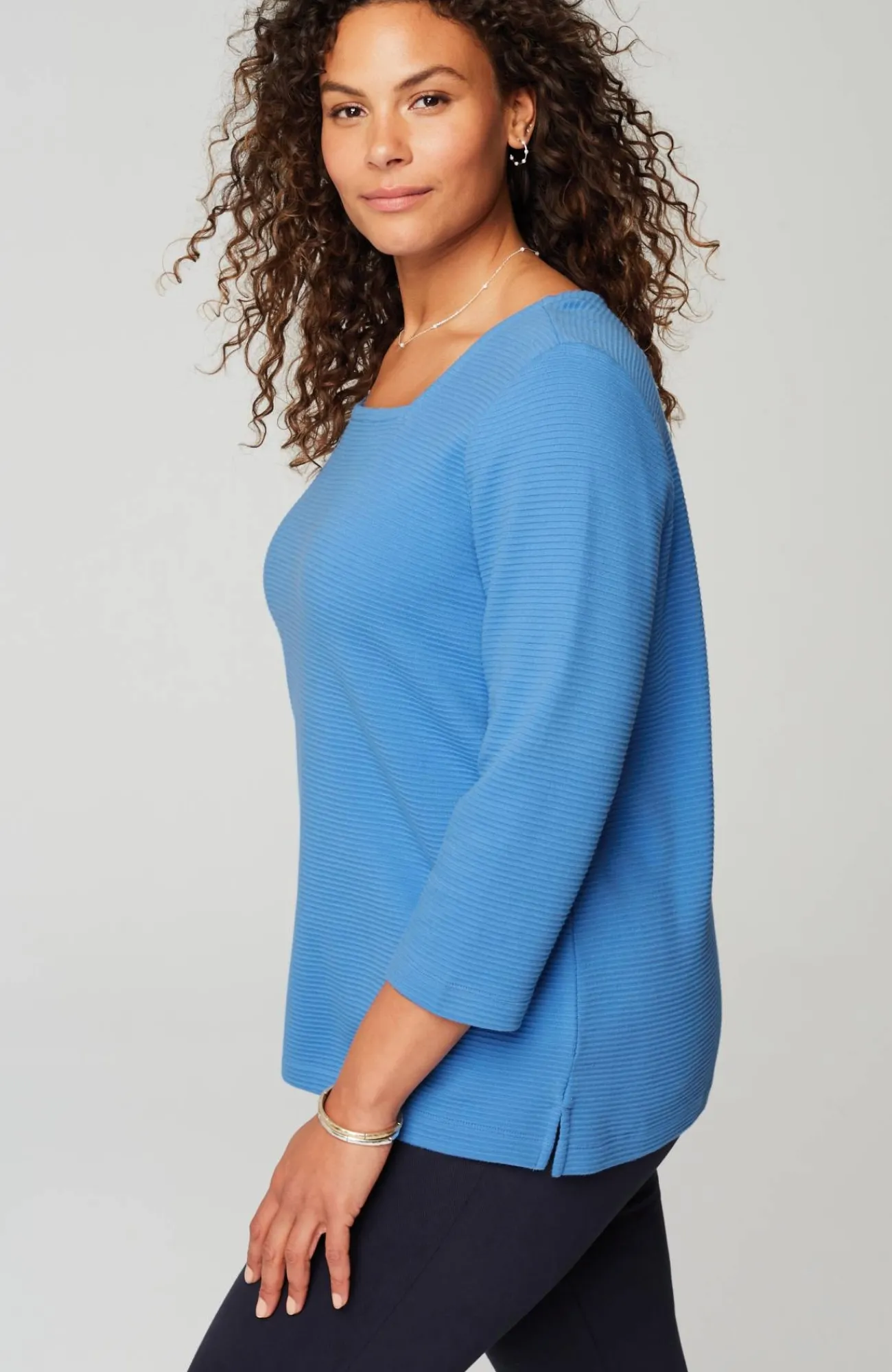 J.Jill Wearever Ottoman Square-Neck Top Best Sale