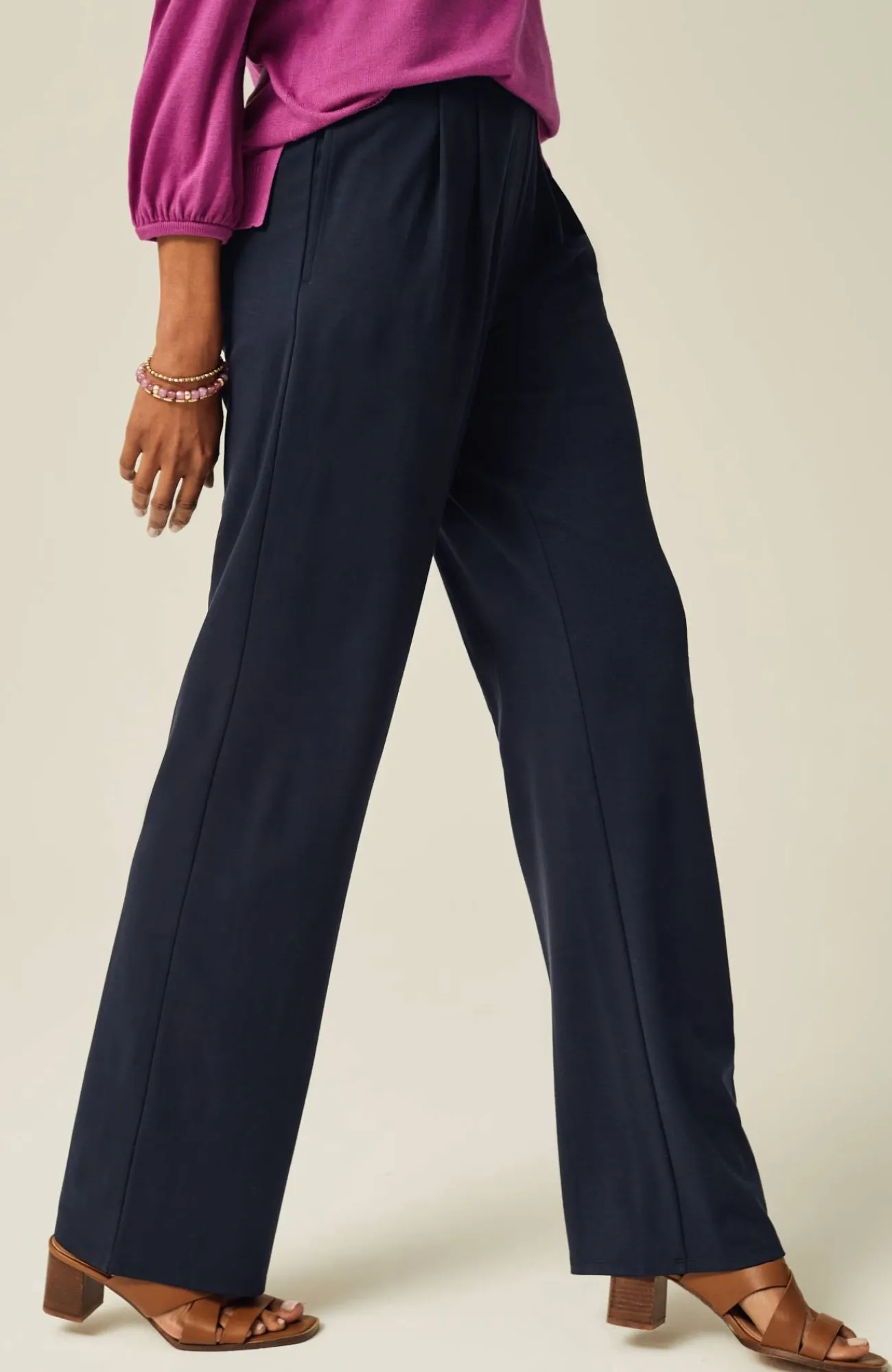 J.Jill Wearever Pleated Trousers Hot