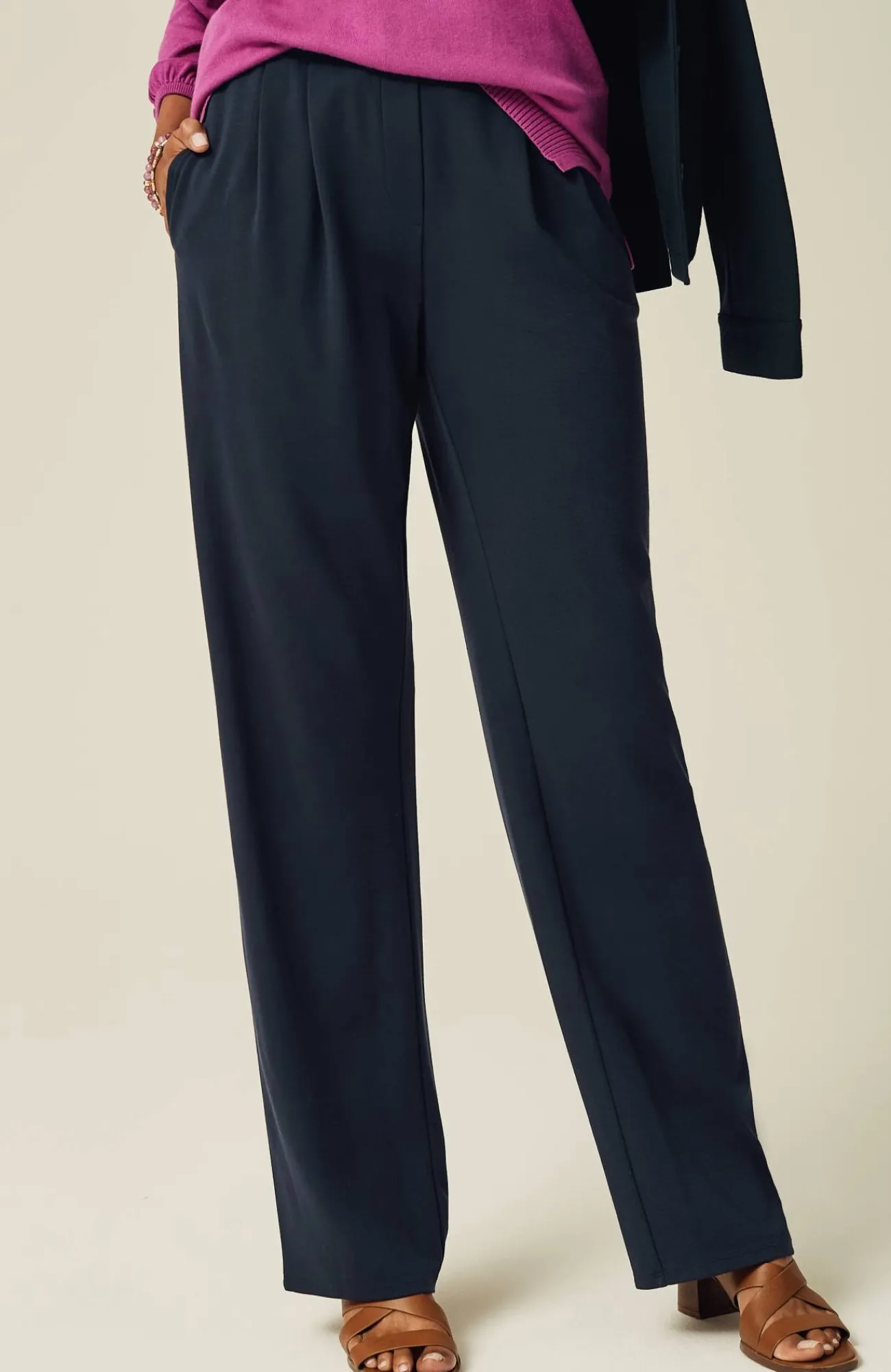J.Jill Wearever Pleated Trousers Hot
