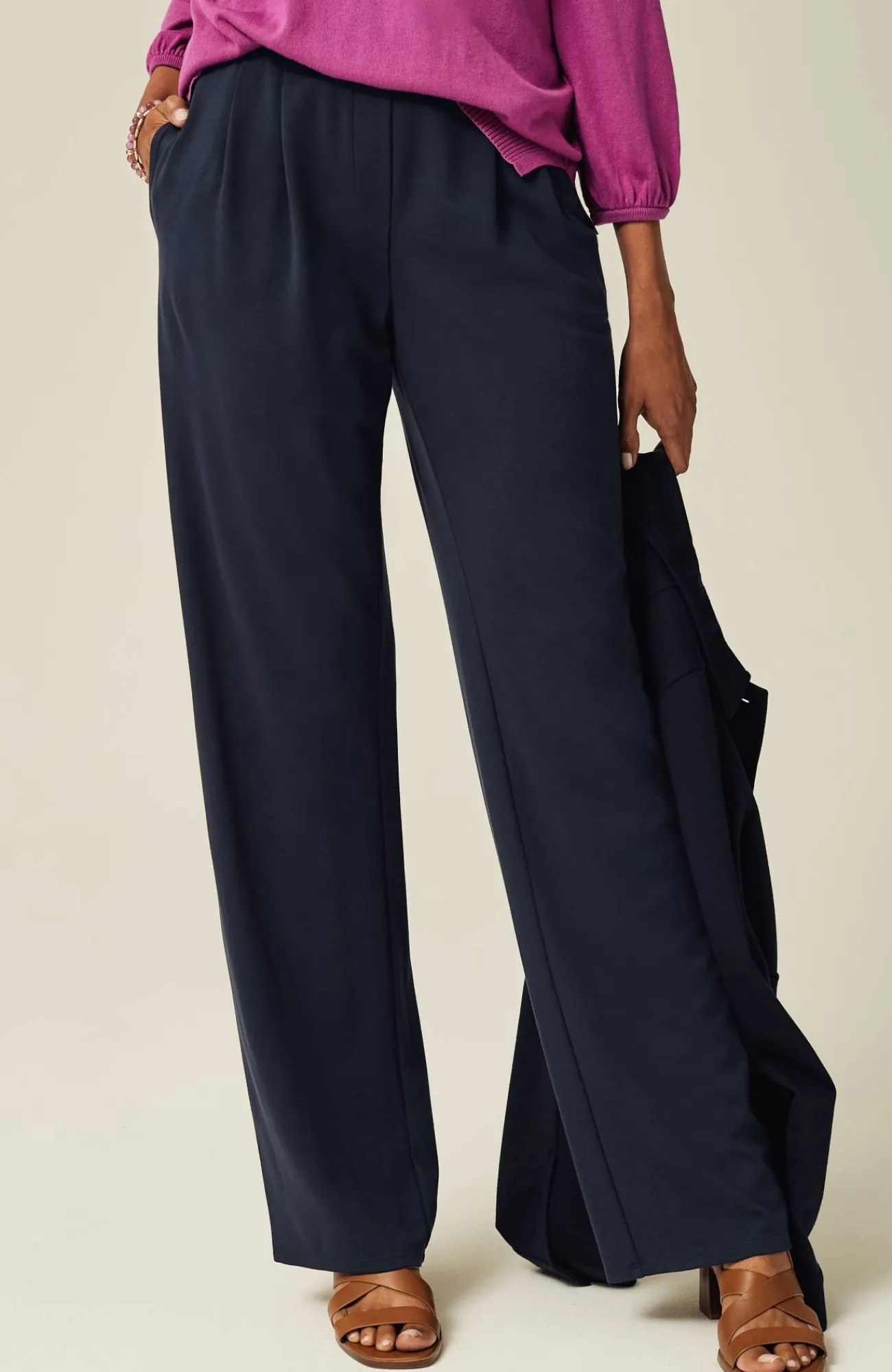 J.Jill Wearever Pleated Trousers Hot