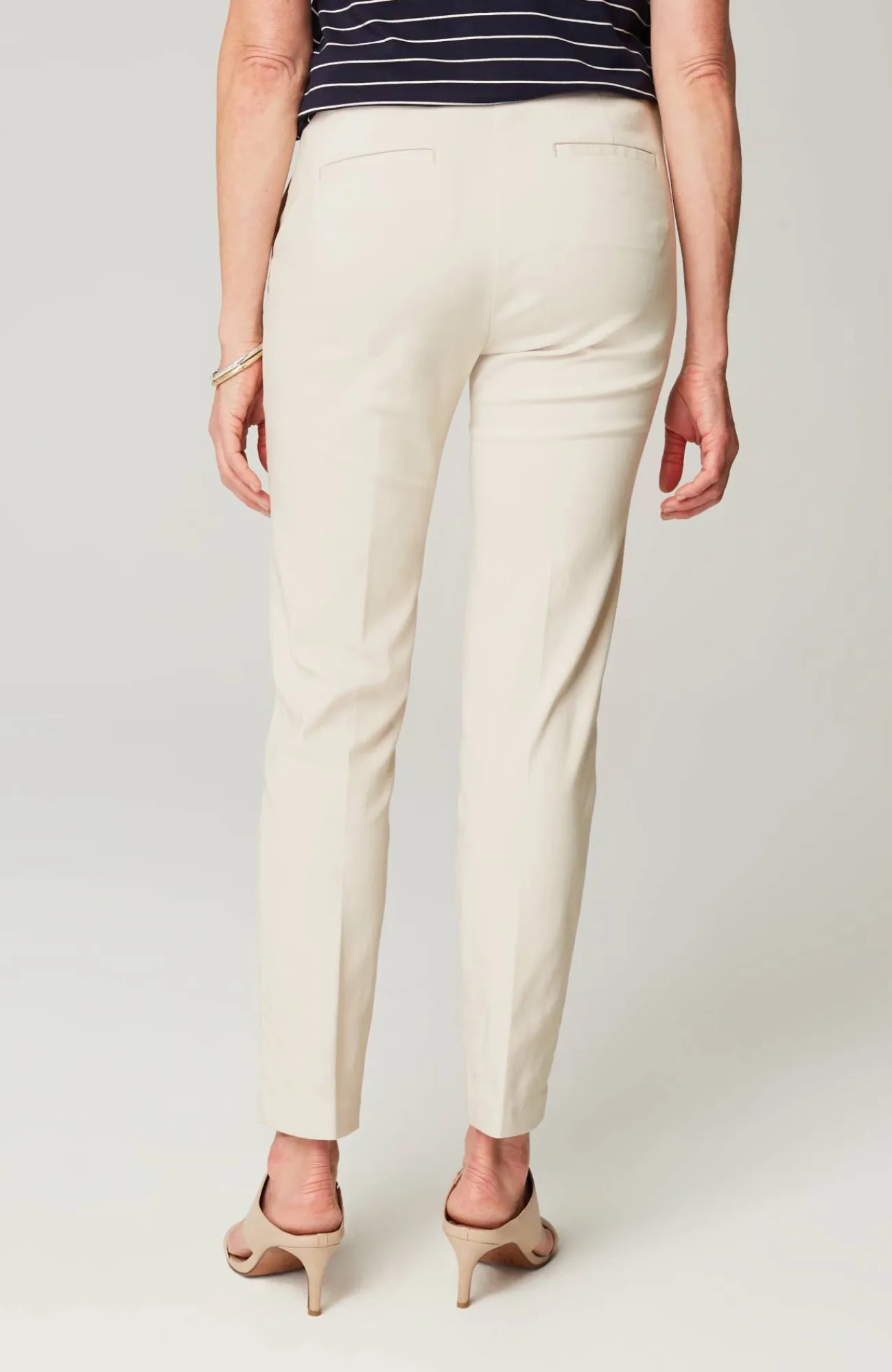 J.Jill Wearever Refined Twill Woven Trousers Moonbeam Cheap