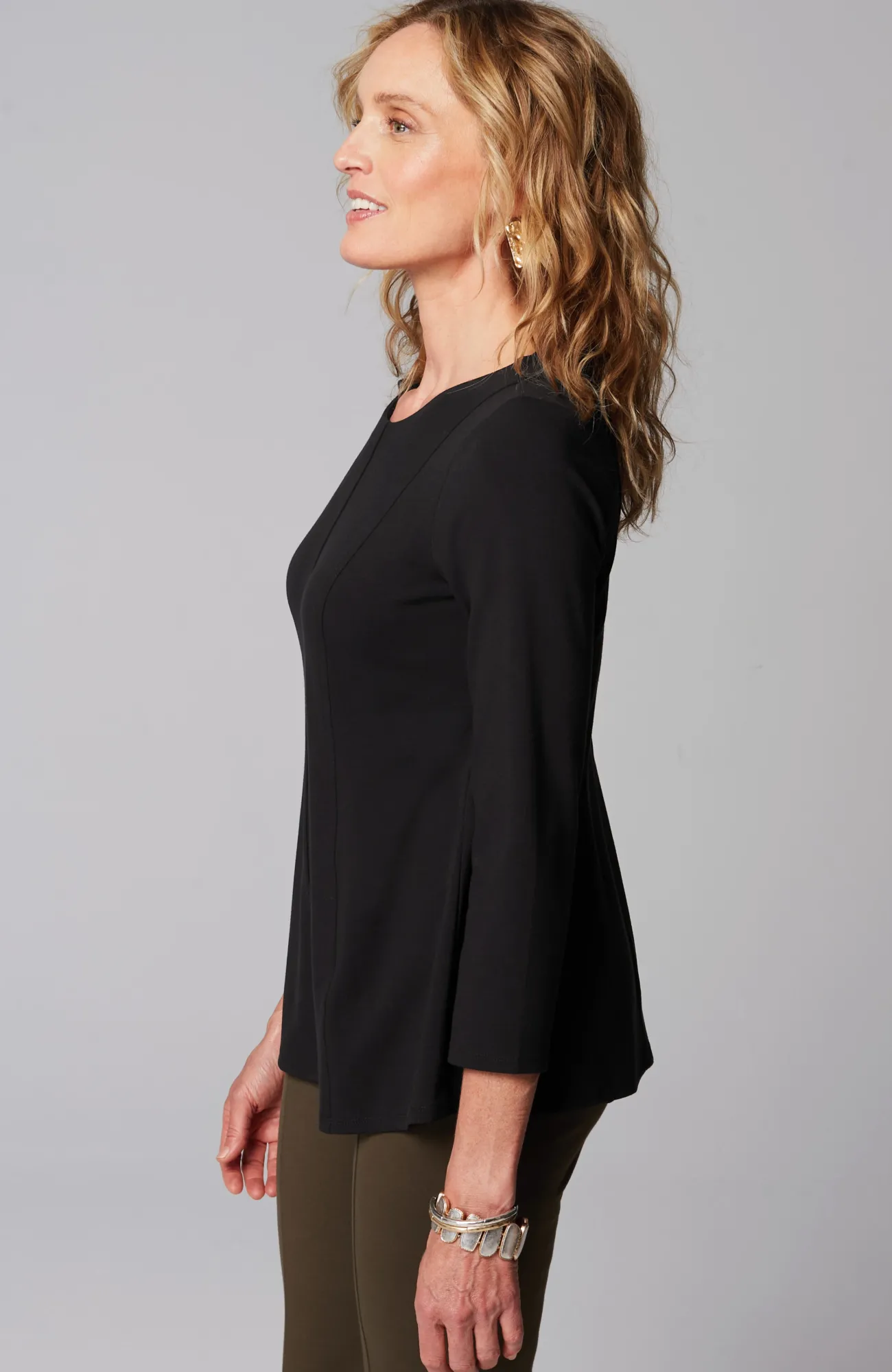 J.Jill Wearever Seamed Peplum Top Flash Sale
