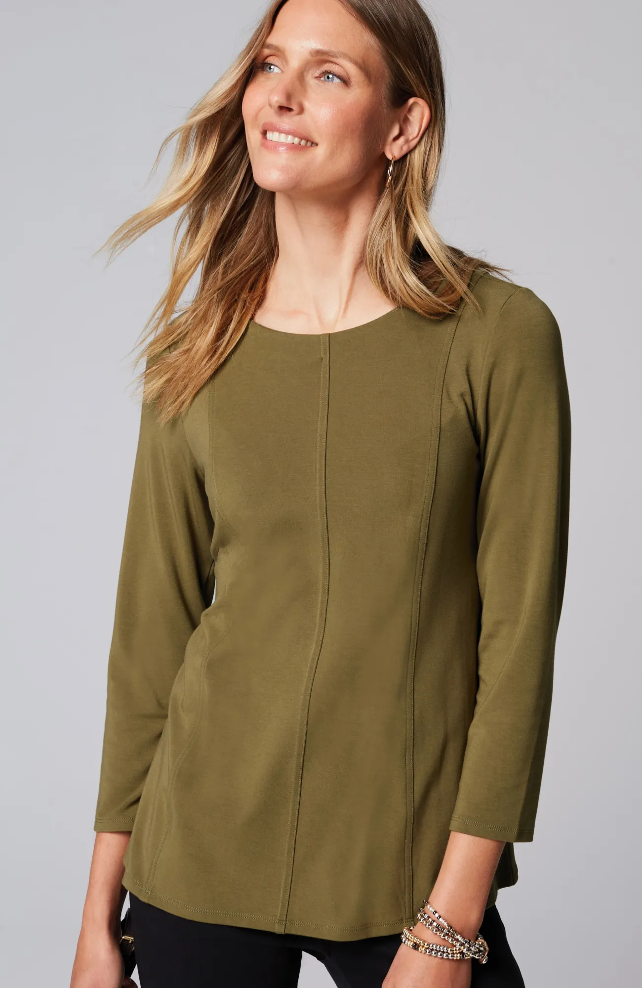 J.Jill Wearever Seamed Peplum Top Flash Sale
