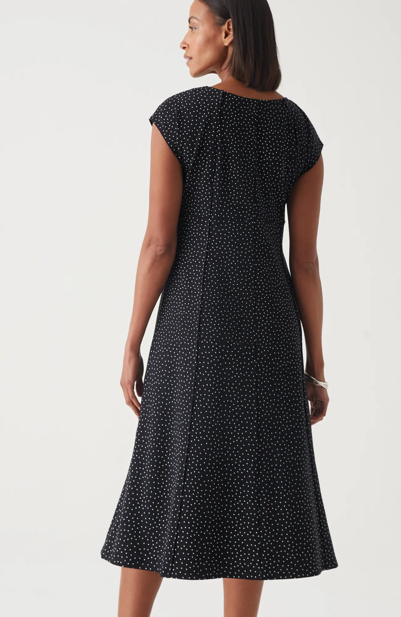 J.Jill Wearever Seamed Split-Neck Dress Hot