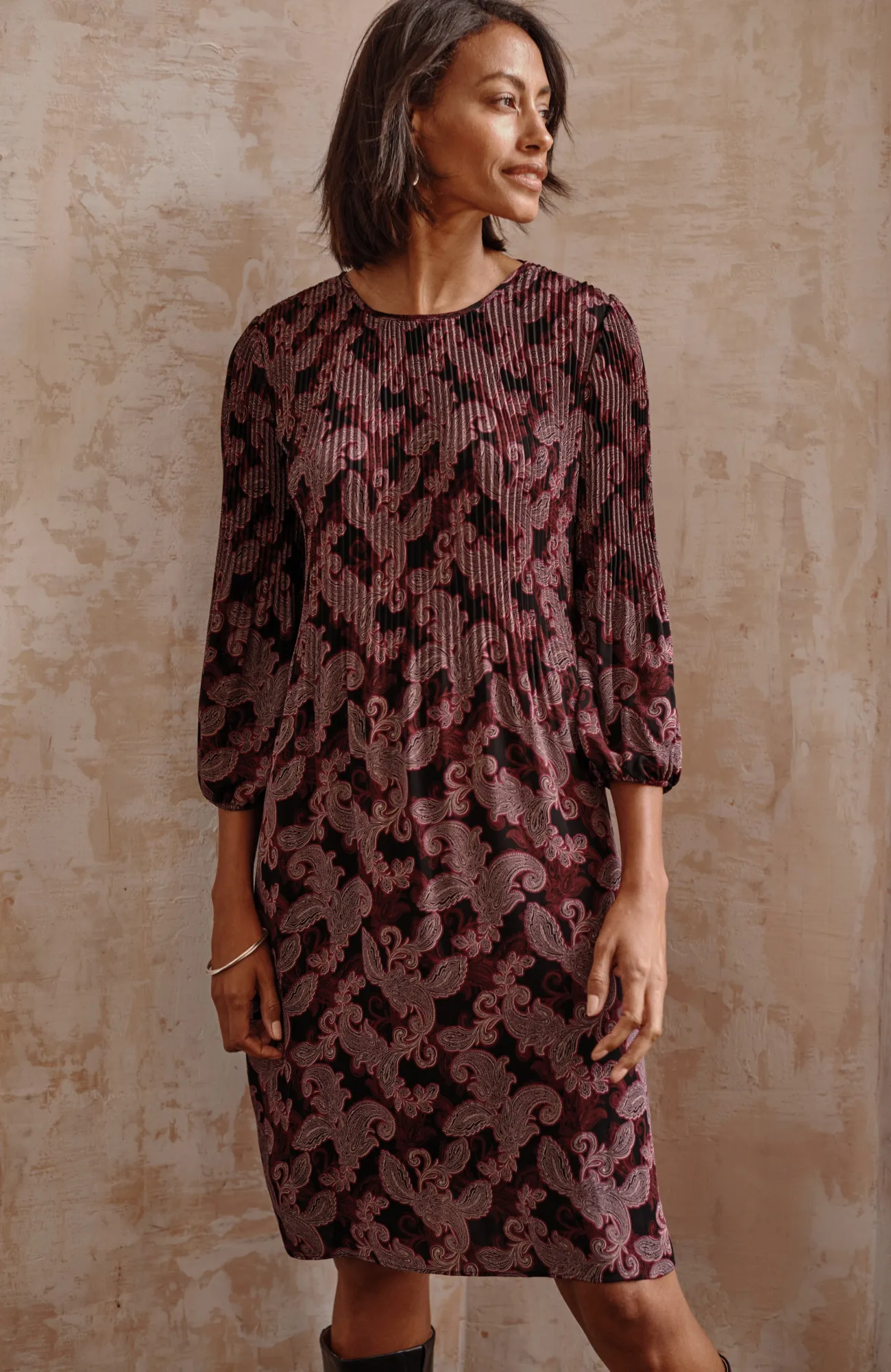 J.Jill Wearever Sunburst-Pleated Dress Online